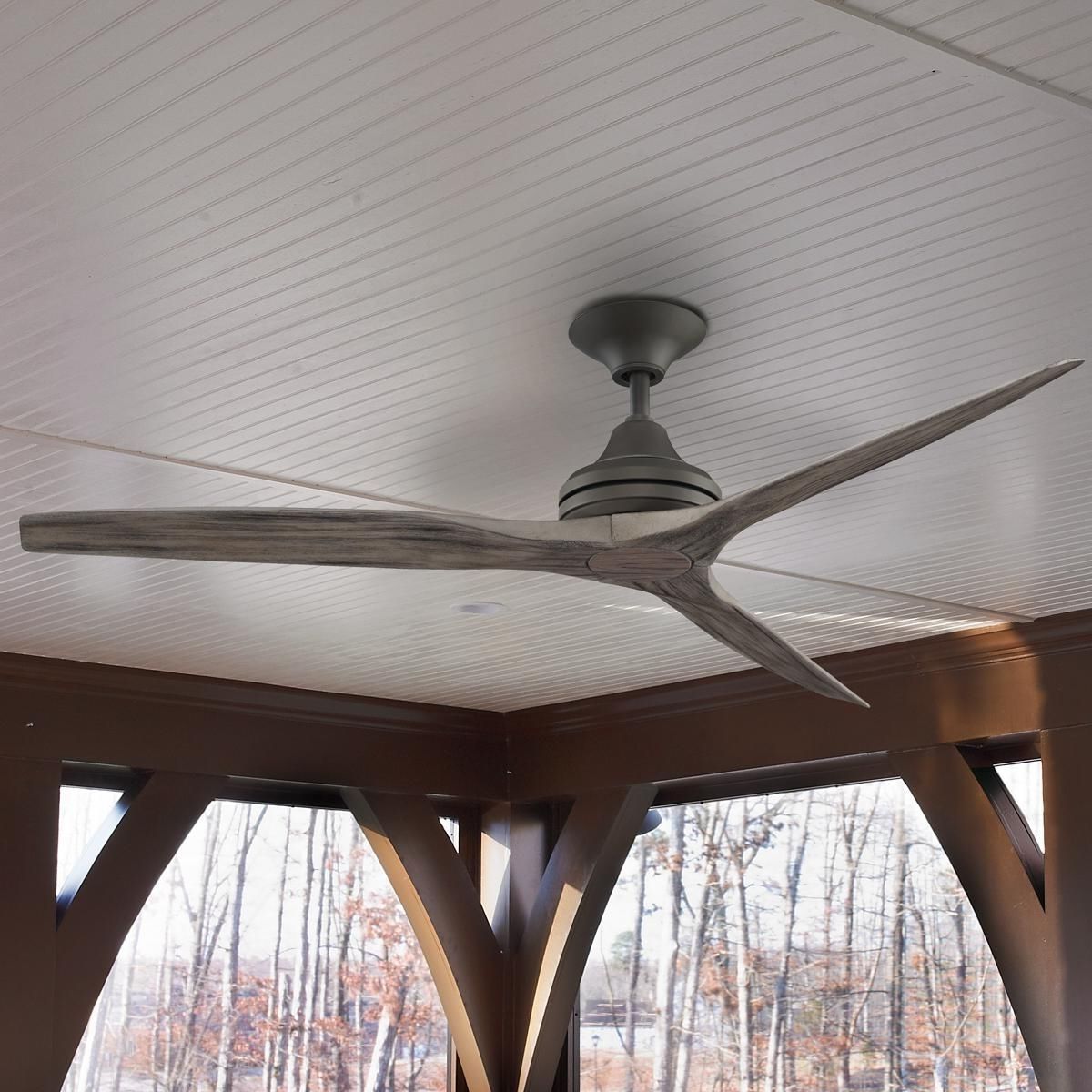 Farmhouse Chic Intended For Well Known Contemporary Outdoor Ceiling Fans (View 7 of 20)