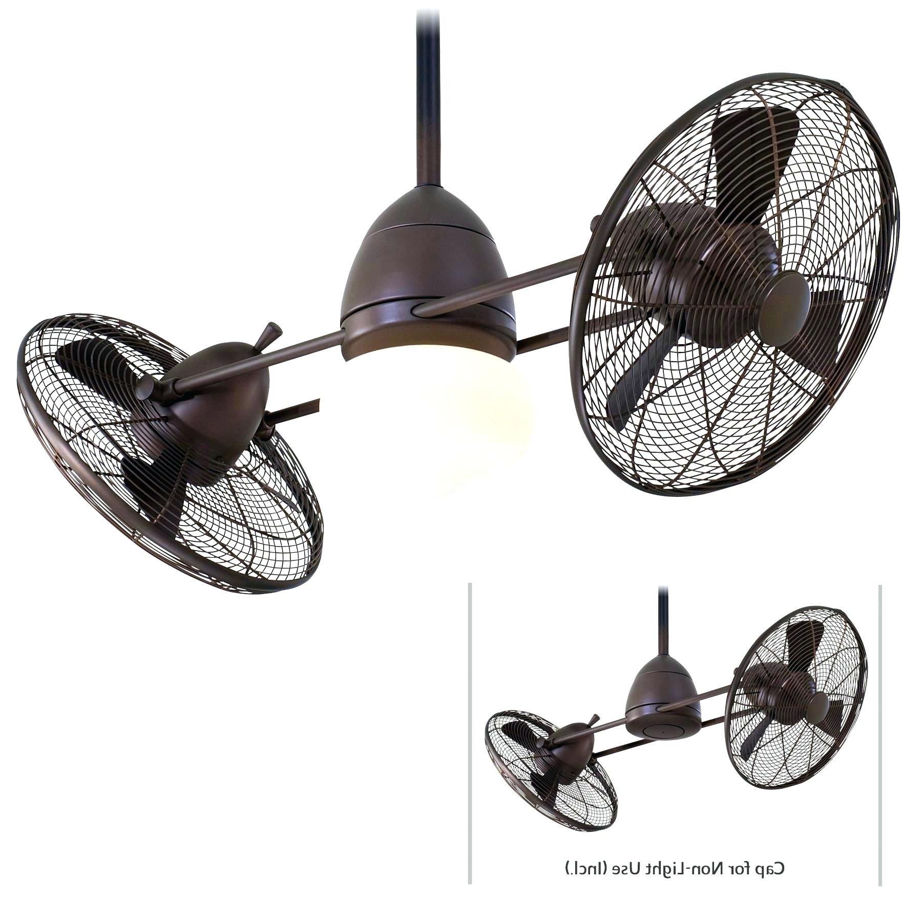 Fashionable Dual Outdoor Ceiling Fans With Lights With Regard To Antique Troposair Ninja Ceiling Fan And Brushed Nickel Ceiling Fans (View 12 of 20)