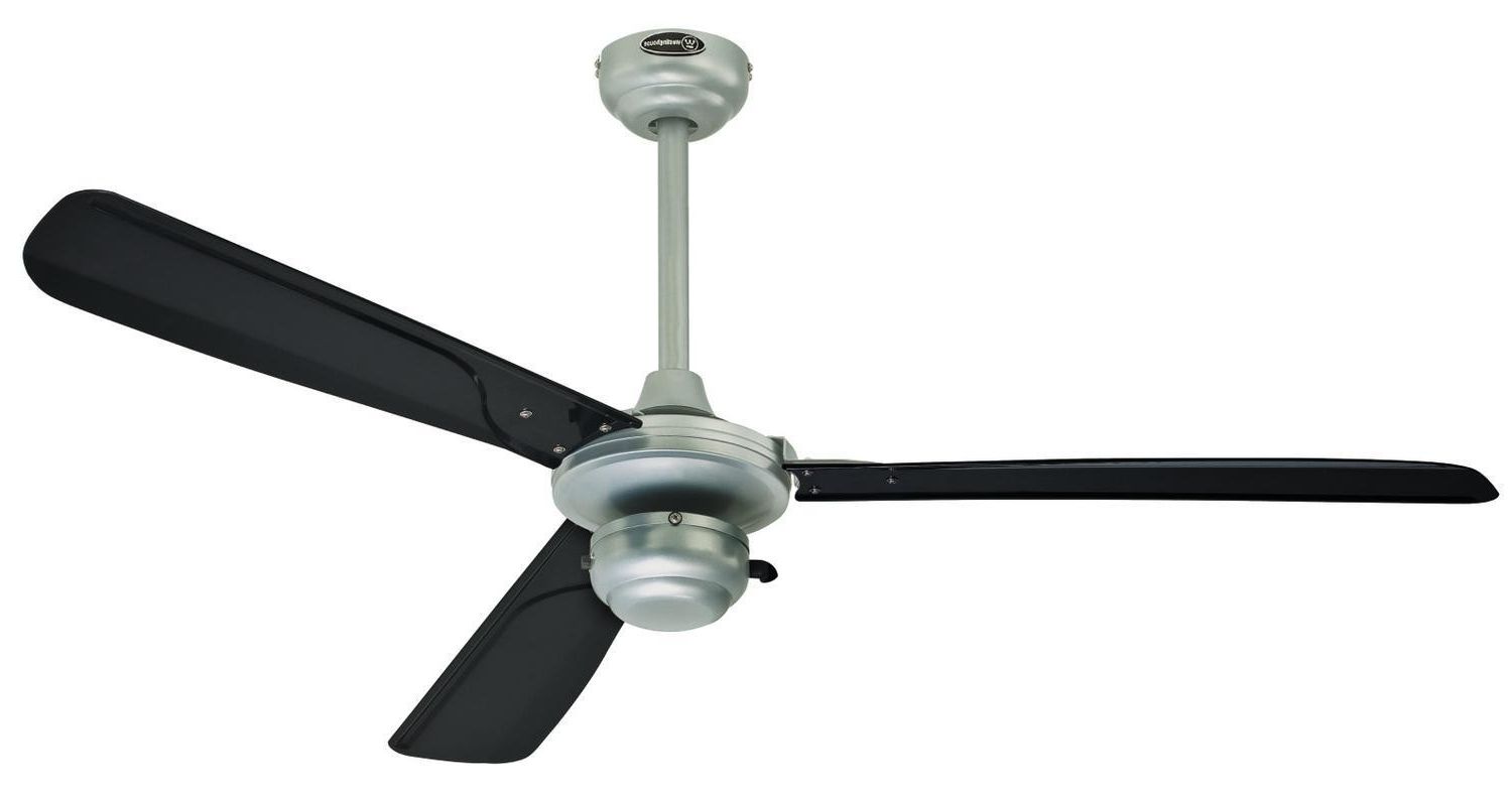 Favorite Outdoor Ceiling Fans With Cord With Regard To Westinghouse Outdoor Ceiling Fan Mountain Gale Silver With Pull Cord (View 6 of 20)