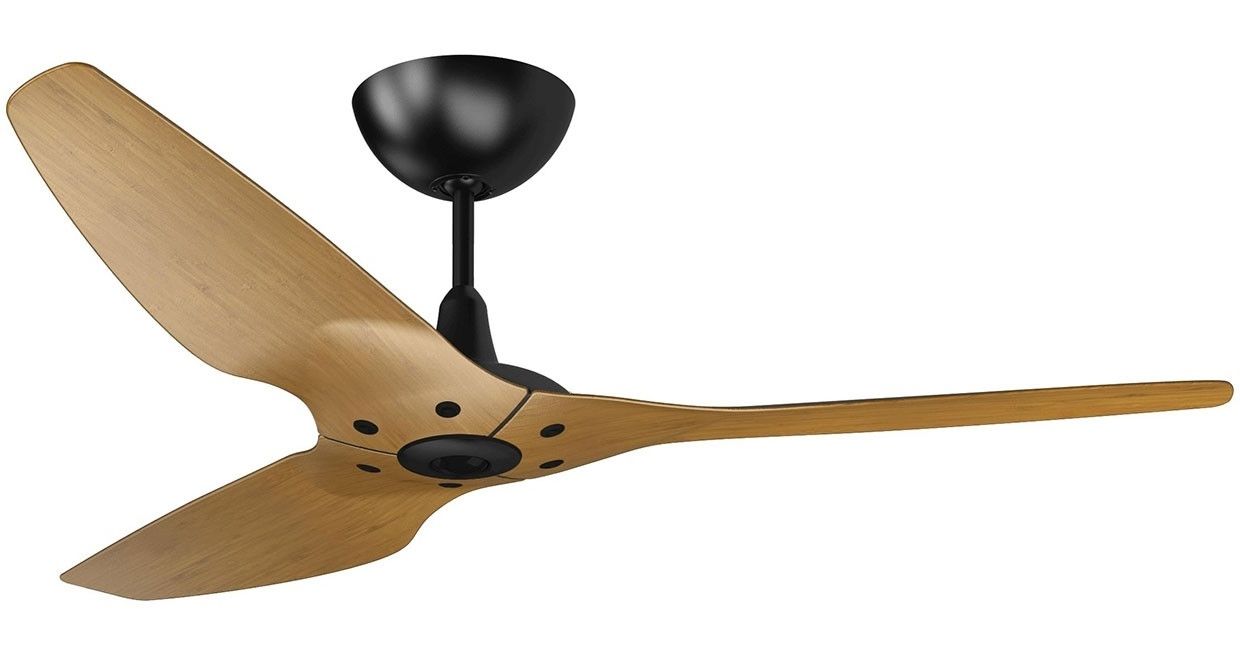 Haiku 60 Contemporary Ceiling Fan – Caramel Bamboo / White – Big Ass Within Most Popular Bamboo Outdoor Ceiling Fans (View 15 of 20)