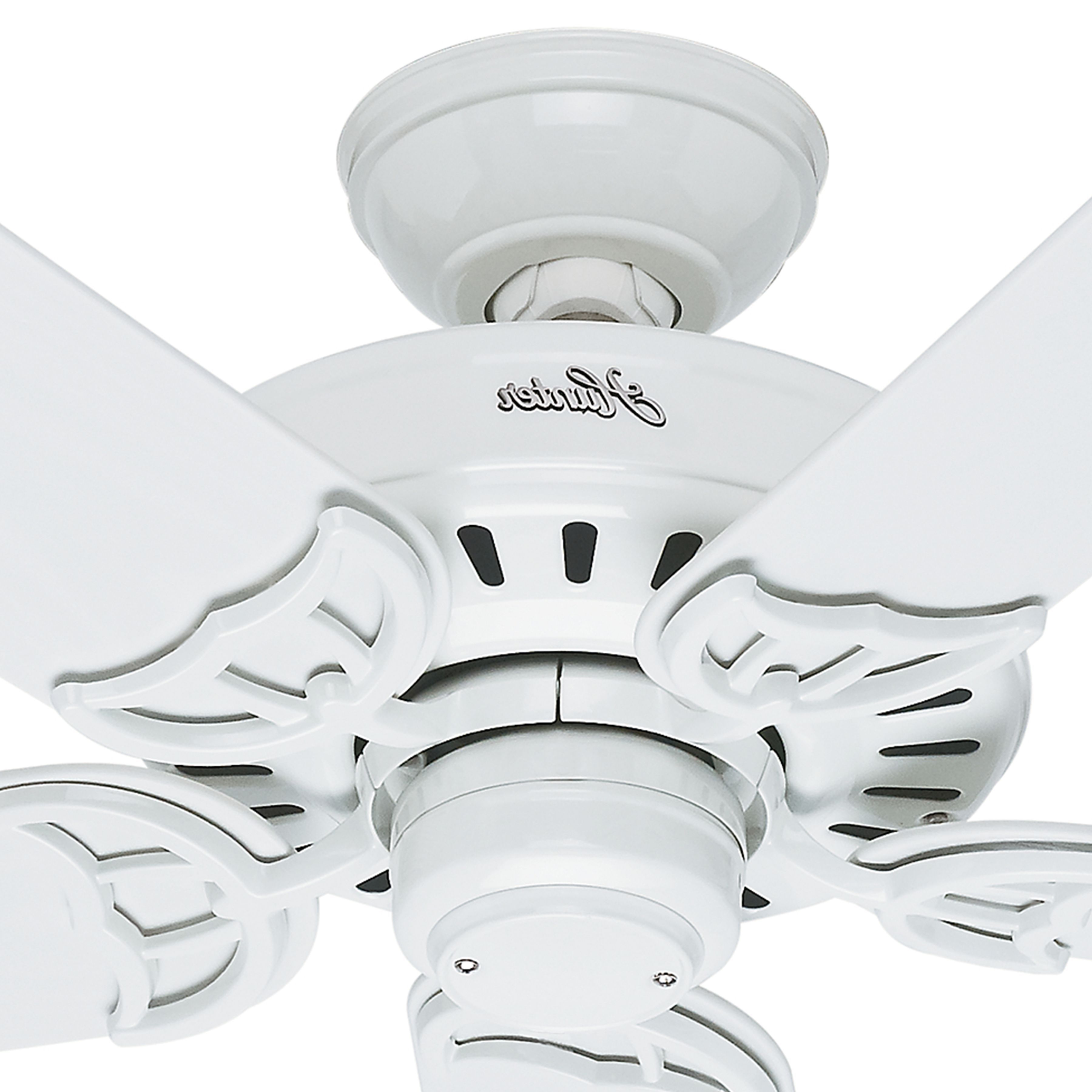 Hunter #52 #inch Outdoor White Finish #ceiling #fan Energy Star For Newest Energy Star Outdoor Ceiling Fans With Light (View 9 of 20)