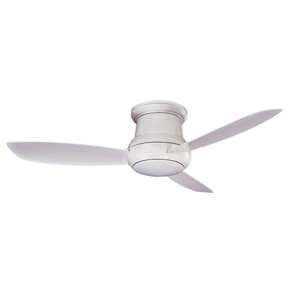 Minka Aire Outdoor Ceiling Fans With Lights Regarding Most Up To Date Concept Ii Wet Ceiling Fanminka Aire – F474l Wh White Close (View 16 of 20)