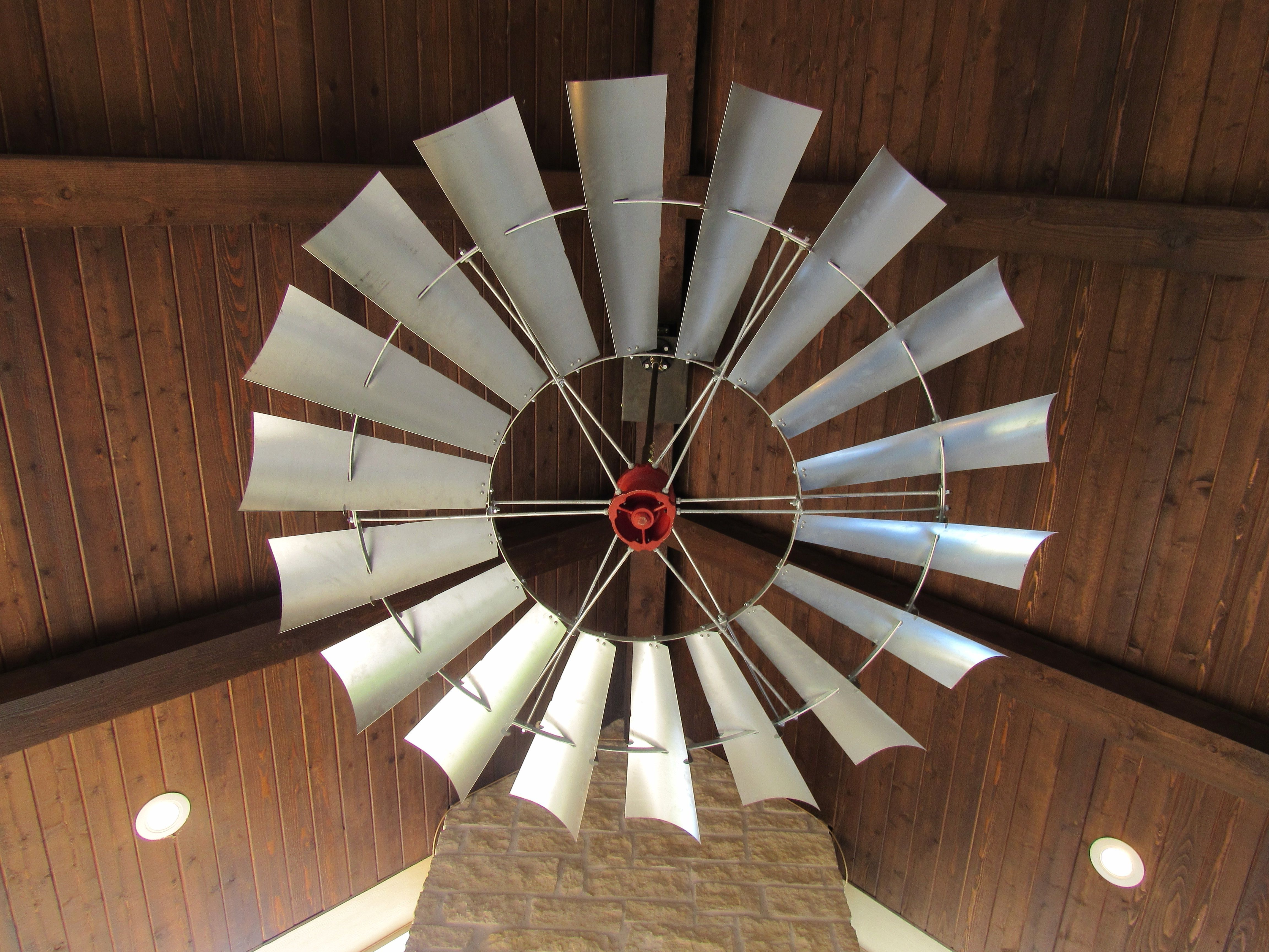 Most Popular 6' New Aermotor Windmill Ceiling Fan  Outdoor Patio (View 12 of 20)