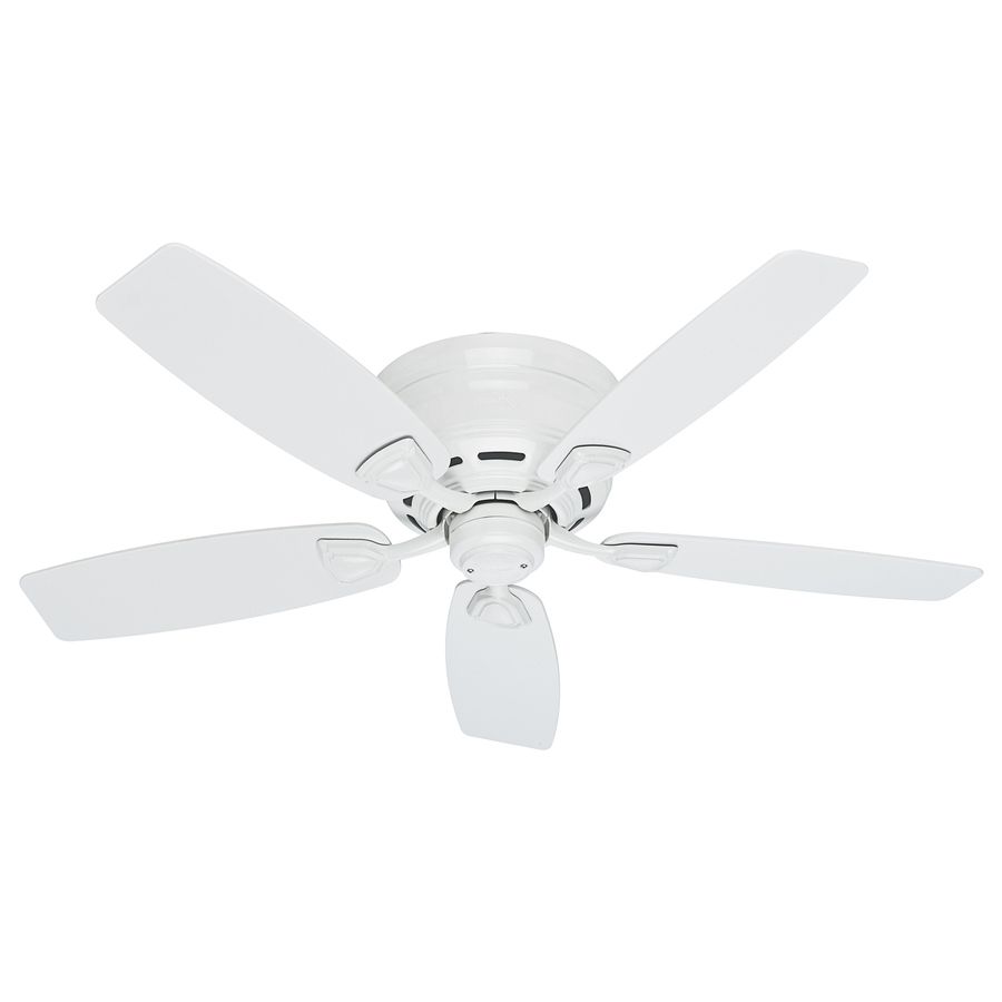 Most Recently Released Flush Mount Outdoor Ceiling Fans Pertaining To Shop Hunter Sea Wind 48 In White Indoor/outdoor Flush Mount Ceiling (View 1 of 20)