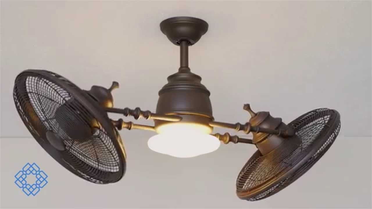 Most Recently Released Minka Aire Vintage Gyro Ceiling Fan – Bellacor – Youtube Regarding Vintage Outdoor Ceiling Fans (View 3 of 20)