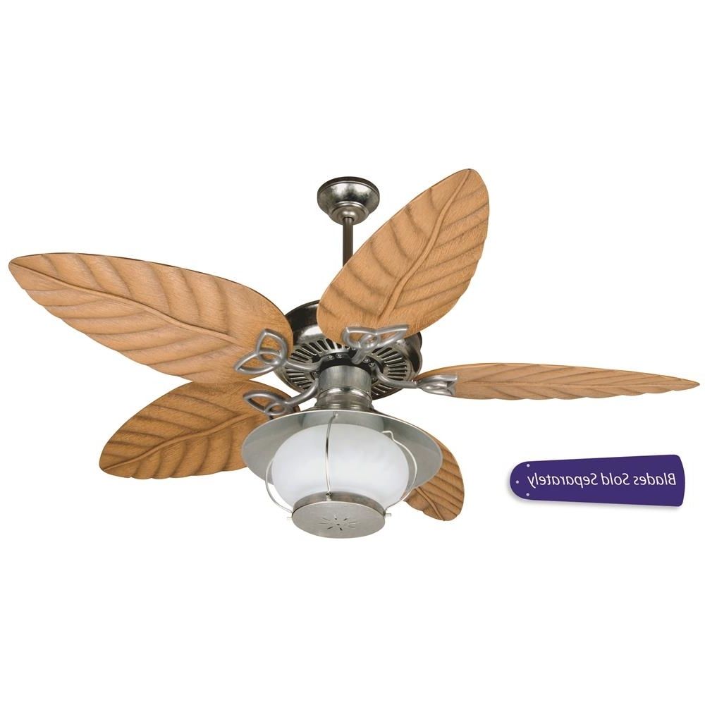 Outdoor Ceiling Fans With Galvanized Blades For Latest Opxl52gv – Craftmade Opxl52gv Outdoor Patio Fan 52" Ceiling Fan In (View 16 of 20)