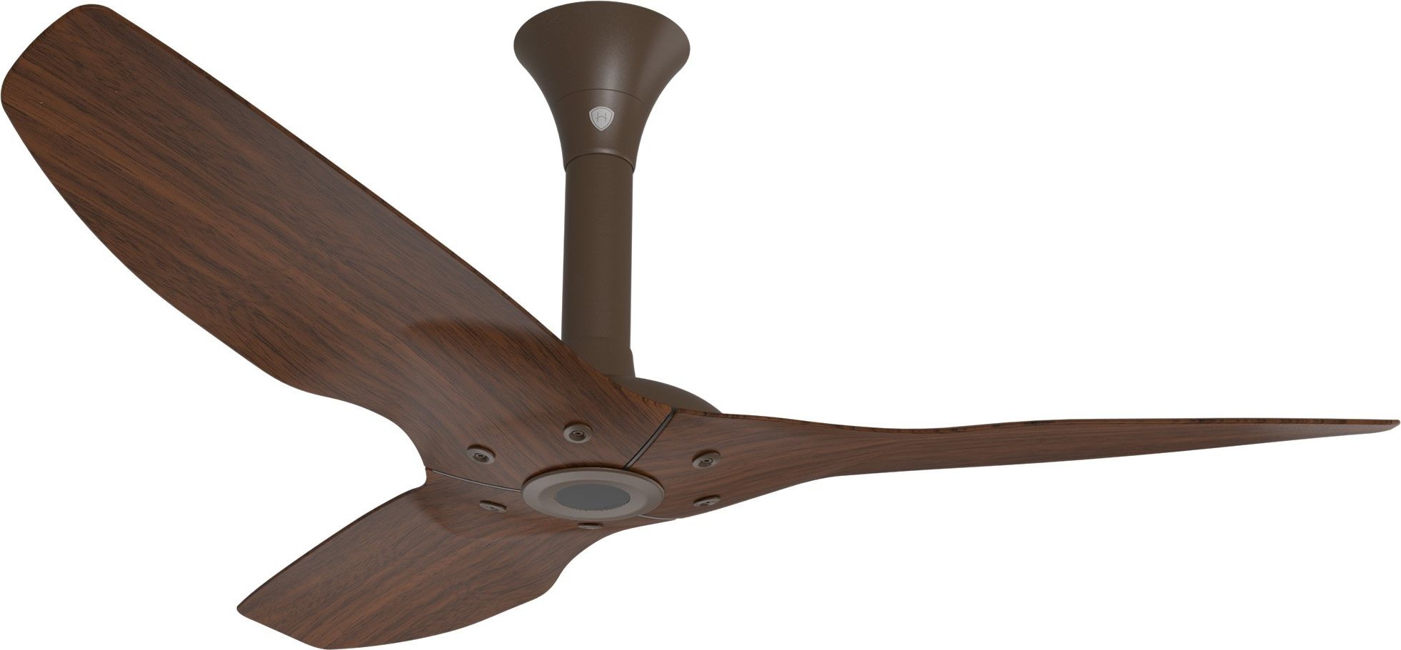 Outdoor Ceiling Fans With Speakers For Most Recent Haiku Outdoor Ceiling Fan: 52", Cocoa Woodgrain Aluminum, Standard (View 6 of 20)