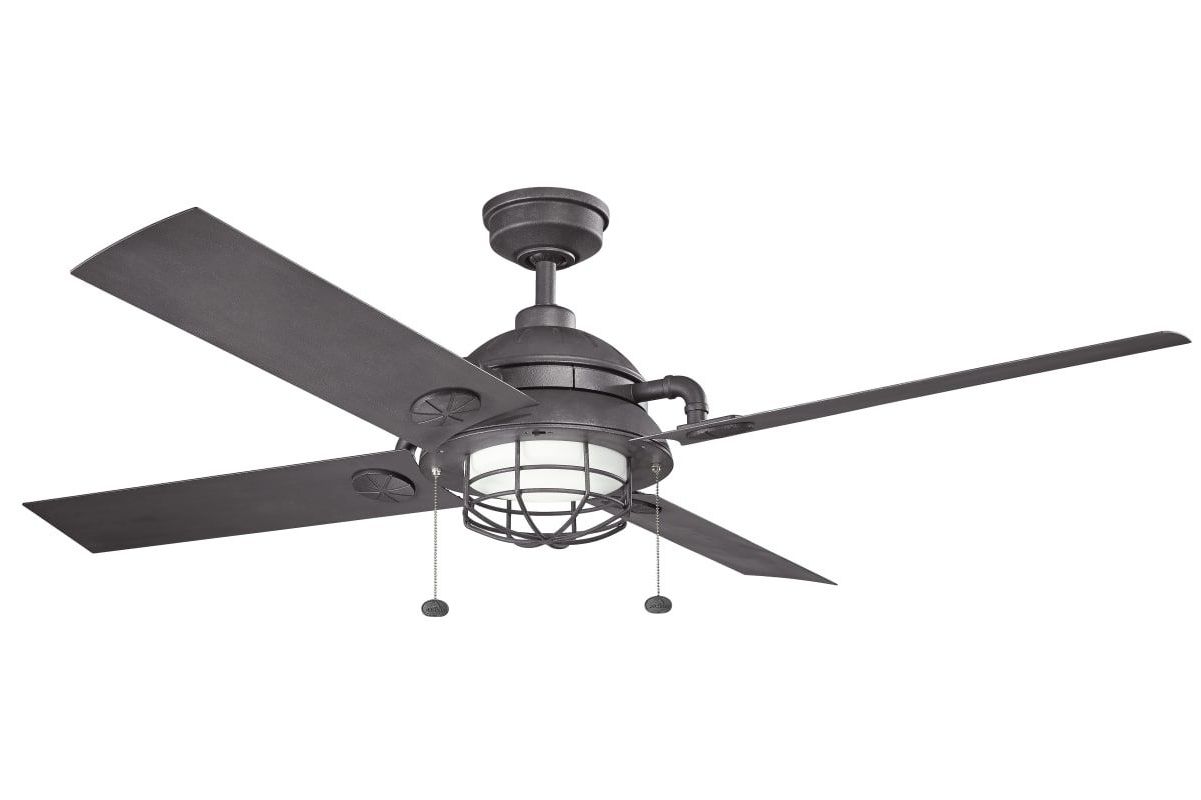 Popular Kichler 310136 Maor 65" Indoor / Outdoor Ceiling Fan With Blades And Inside Outdoor Ceiling Fans For Barns (View 5 of 20)