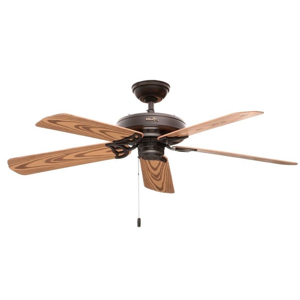 Popular Outdoor Ceiling Fans For Barns Within Hunter Bridgeport 52 In (View 2 of 20)