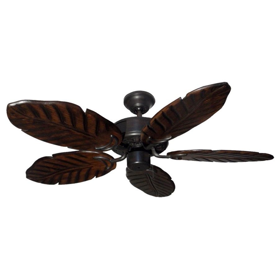 Trendy Tropical Outdoor Ceiling Fans With Lights Within 42" Outdoor Tropical Ceiling Fan Oil Rubbed Bronze Finish – Treated (View 3 of 20)