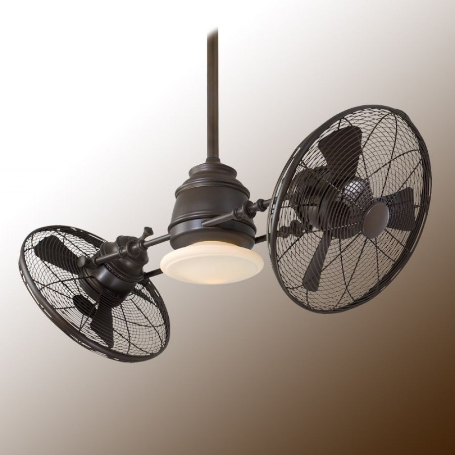 Vintage Look Outdoor Ceiling Fans Within Current Vintage Gyro Ceiling Fanminka Aire Fan – F802 Orb Oil Rubbed Bronze (View 1 of 20)