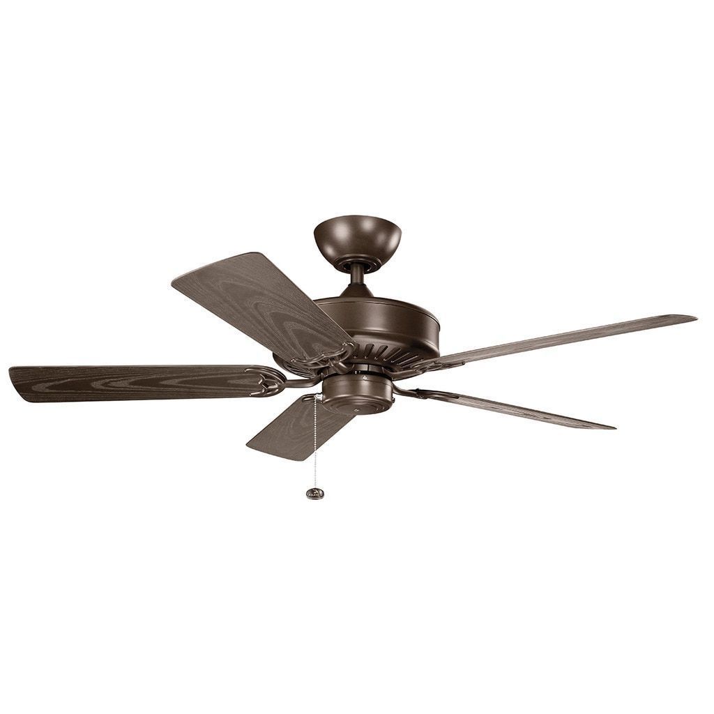 Well Known Brown Outdoor Ceiling Fan With Light With Kichler Lighting Enduro Collection 52 Inch Coffee Mocha Ceiling Fan (View 4 of 20)