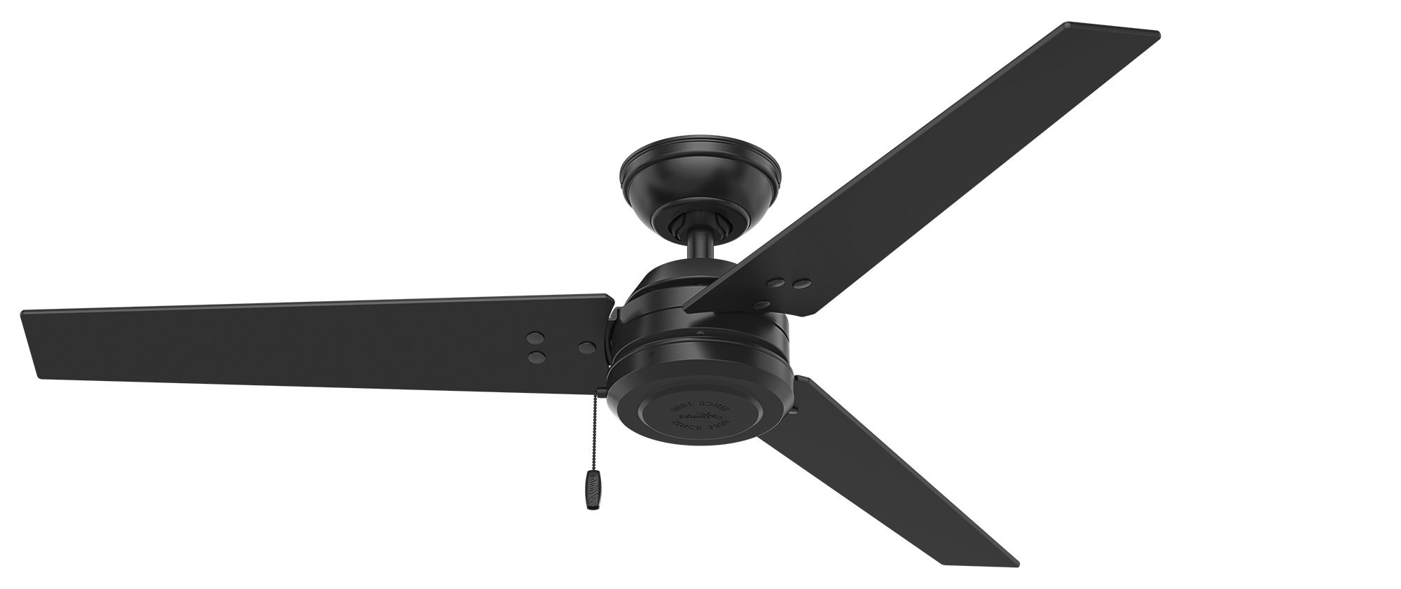 Well Liked Modern Outdoor Ceiling Fans With Lights Intended For Cassius Black Modern Outdoor Ceiling Fan Without Light – Hunter Fan Blog (View 20 of 20)