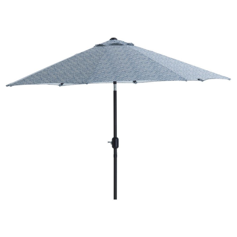 7.5' Outdoor/indoor Herringbone Night Patio Market Umbrella – Pillow In Well Known Lagasse Market Umbrellas (Photo 16 of 20)