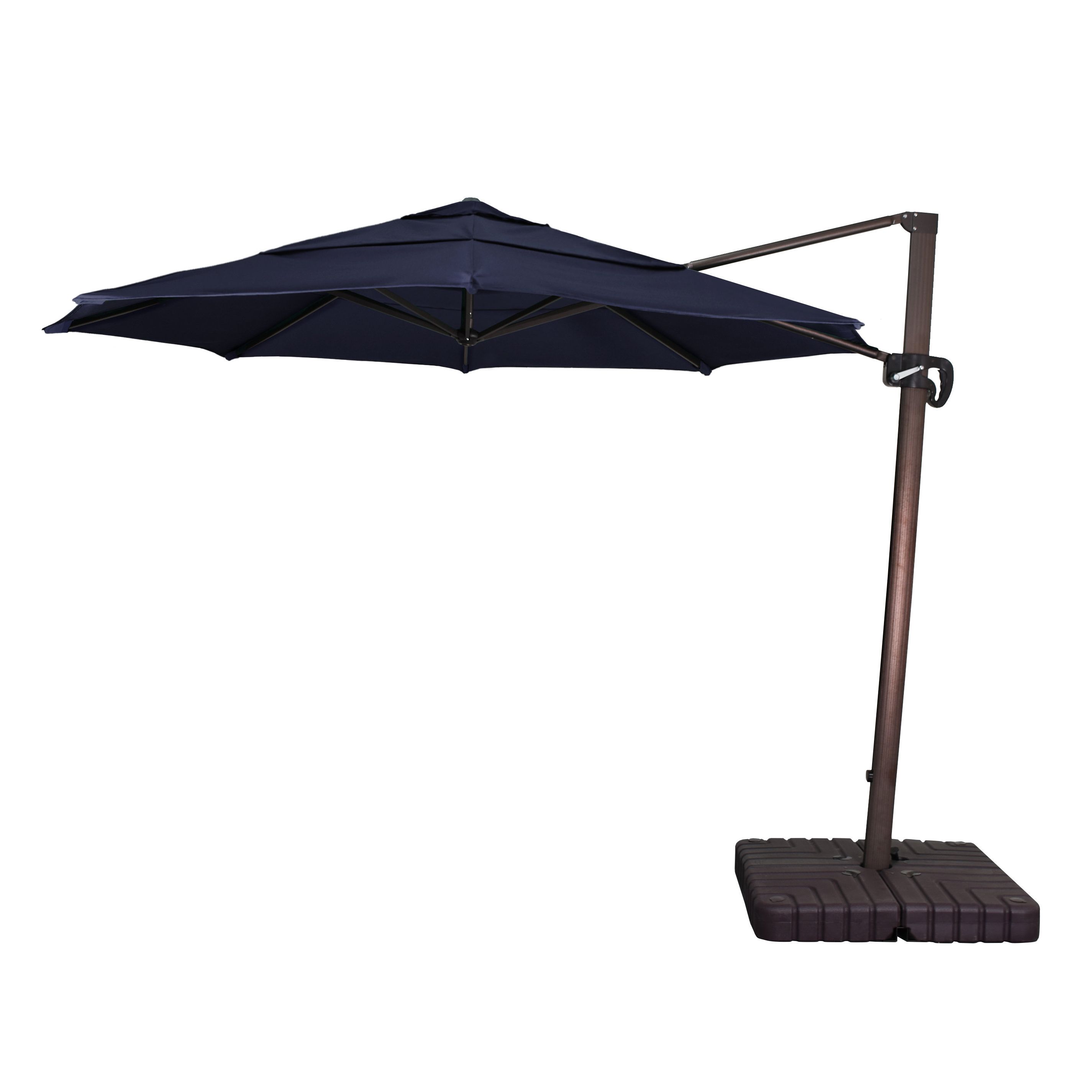 Bondi Square Cantilever Umbrellas Intended For Popular Carlisle 11' Cantilever Sunbrella Umbrella (View 18 of 20)