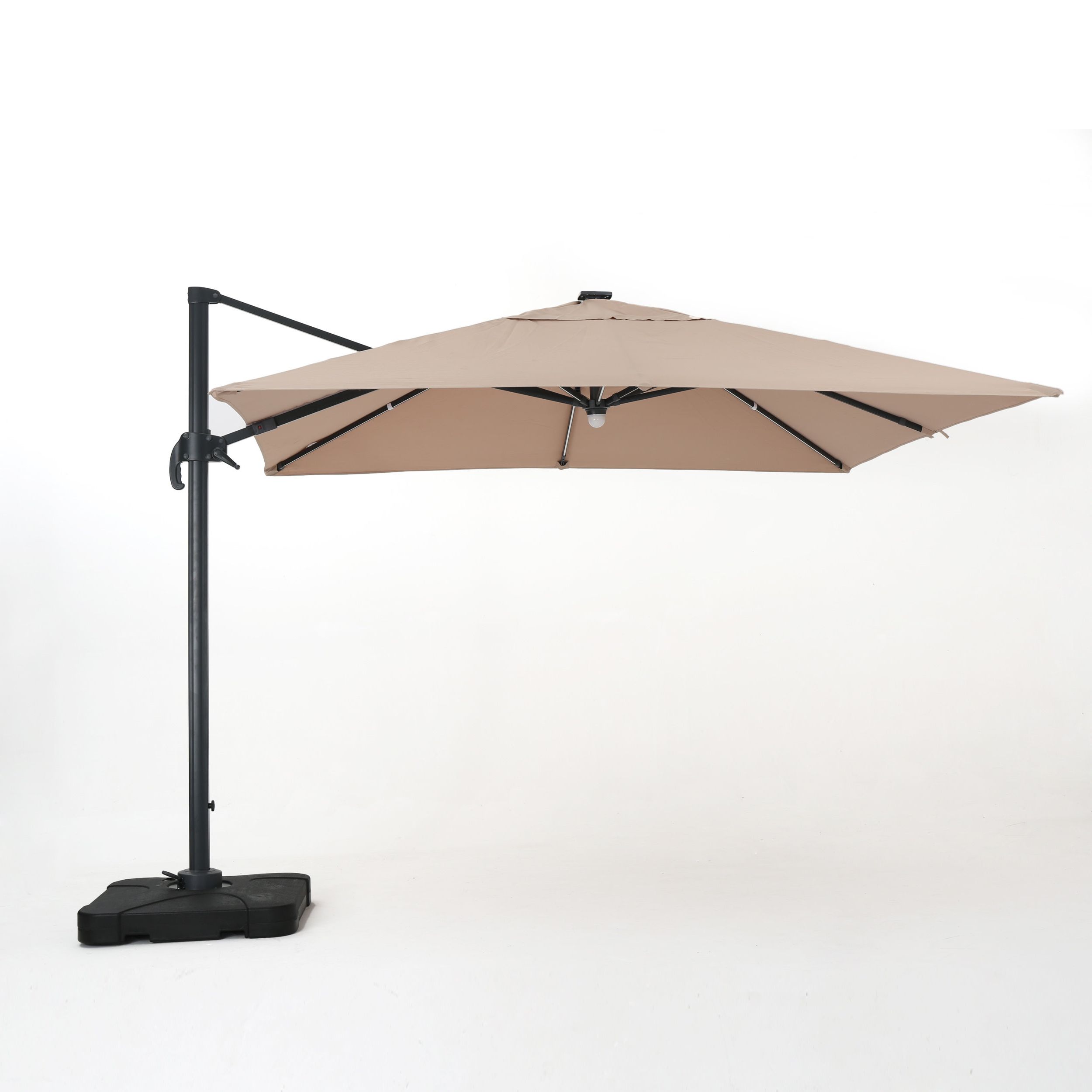 Carlisle Square Cantilever Sunbrella Umbrellas Within 2019 Jendayi Square Cantilever Umbrella (View 16 of 20)