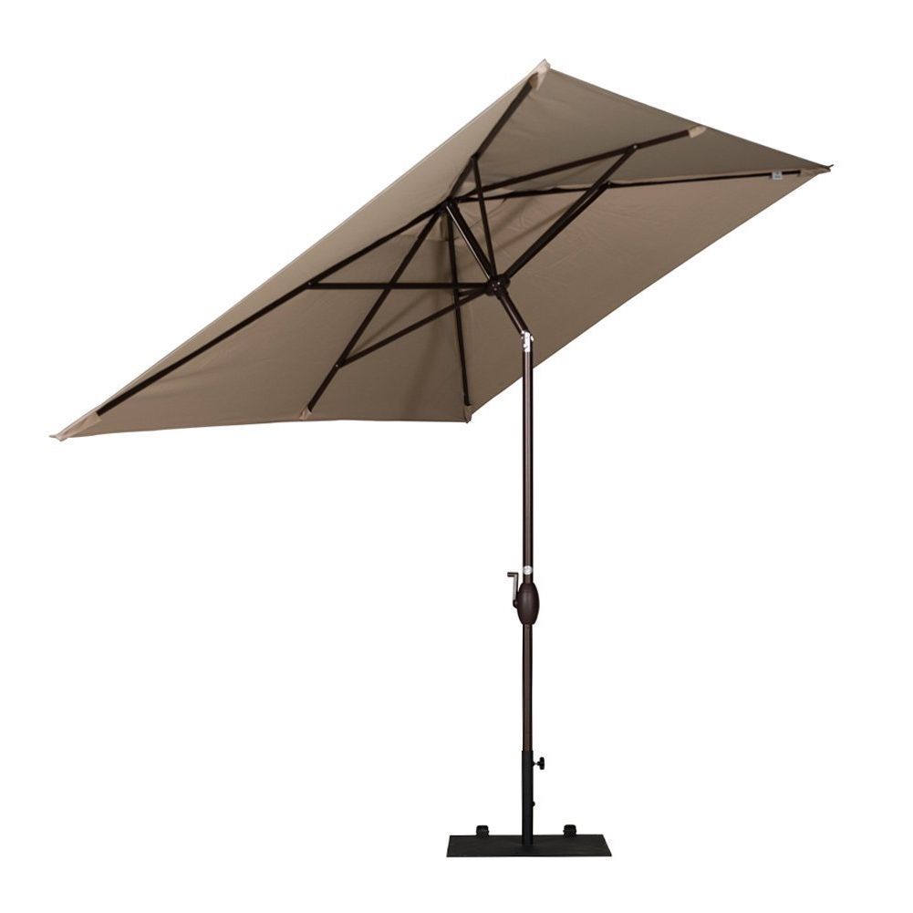Carlton  Rectangular Market Umbrellas Throughout Fashionable Buy Rectangular Patio Umbrellas Online At Overstock (View 18 of 20)