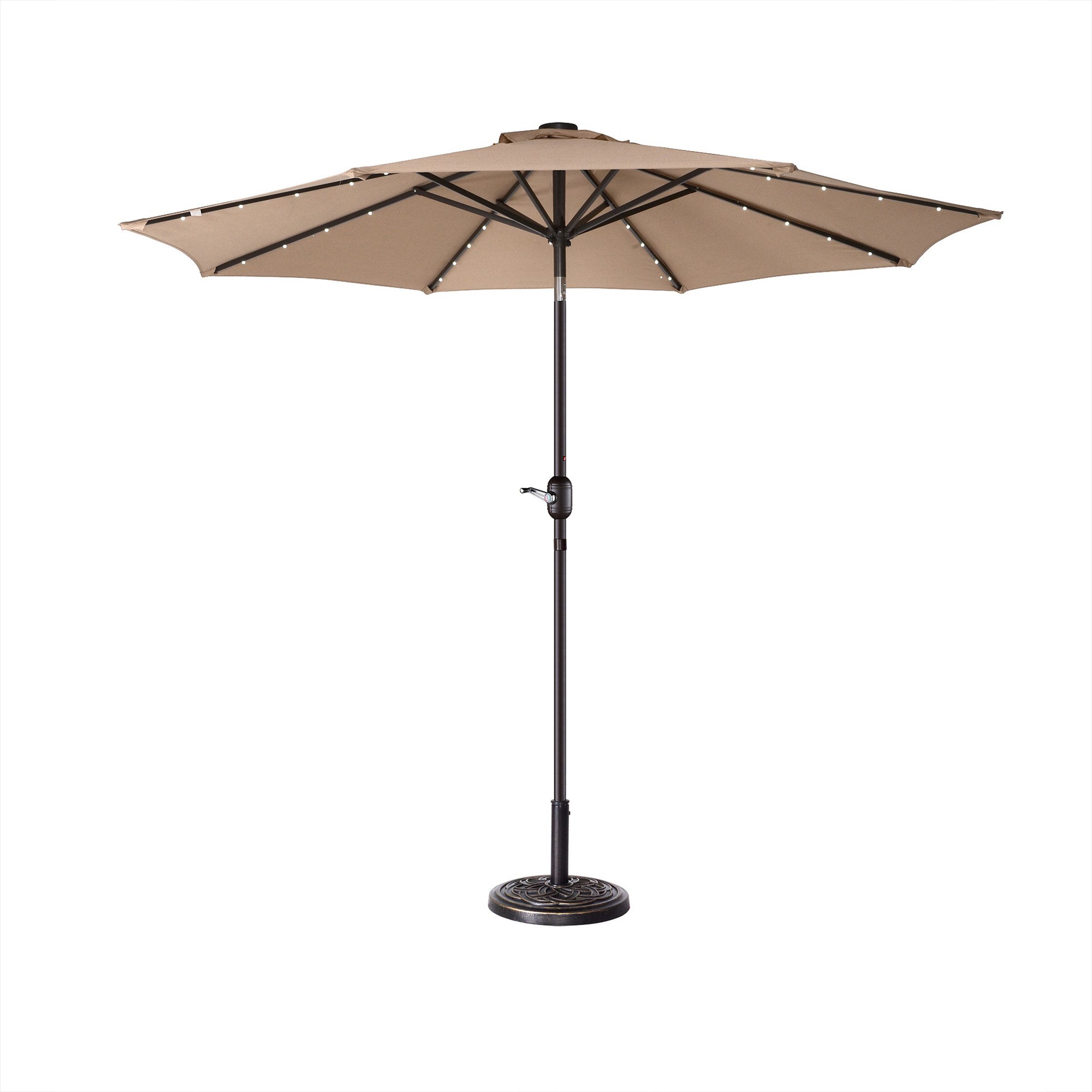 Fashionable Coggeshall Led Lighted 9' Market Umbrella For Coggeshall Led Lighted Market Umbrellas (View 1 of 20)