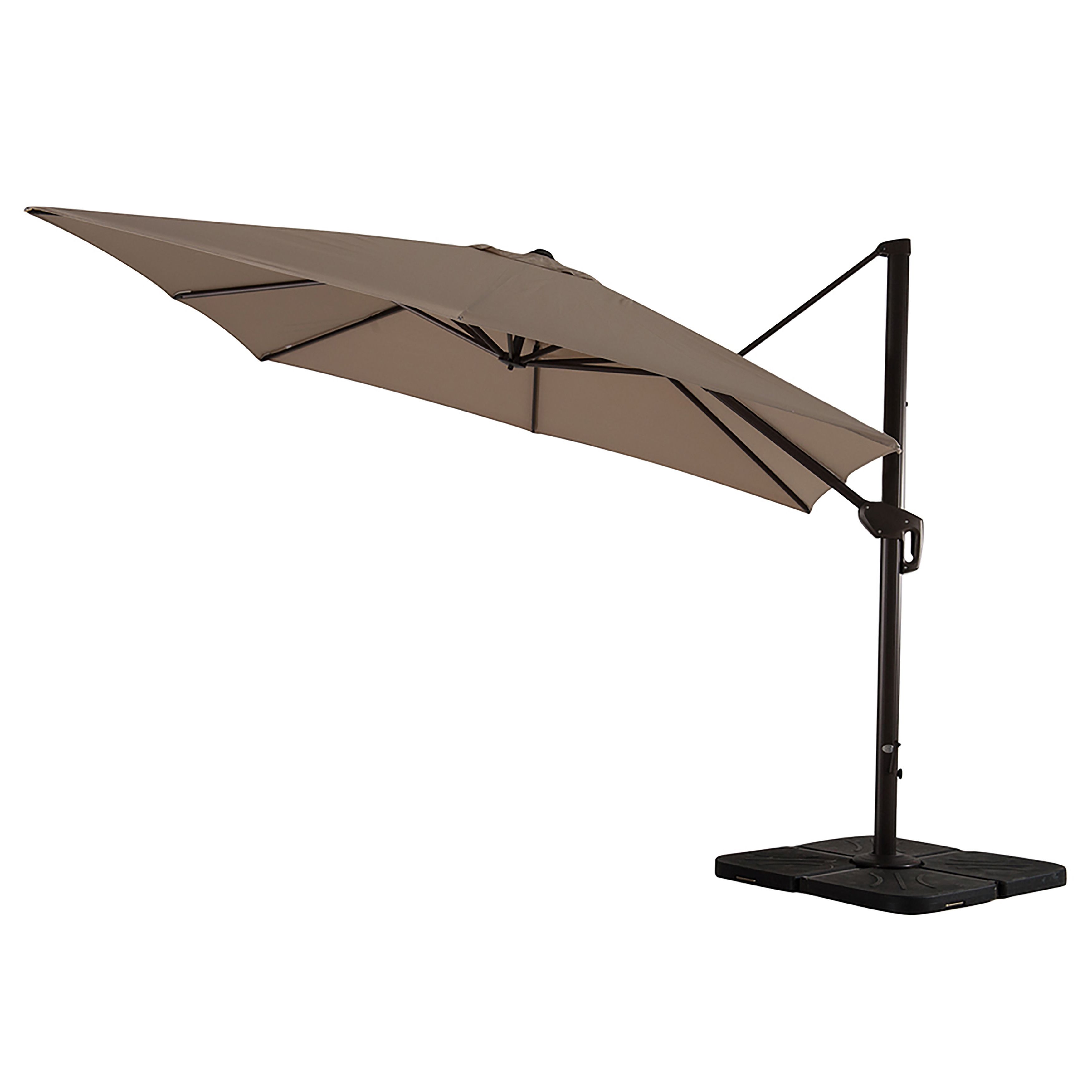Fashionable Lia 10' Cantilever Umbrella In Grote Liberty Aluminum Square Cantilever Umbrellas (View 16 of 20)