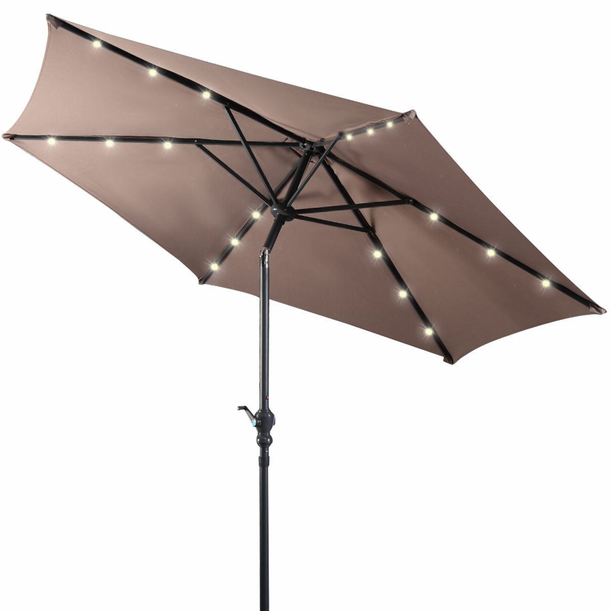 Favorite Eastwood 9' Market Umbrella Intended For Branscum Lighted Umbrellas (View 13 of 20)