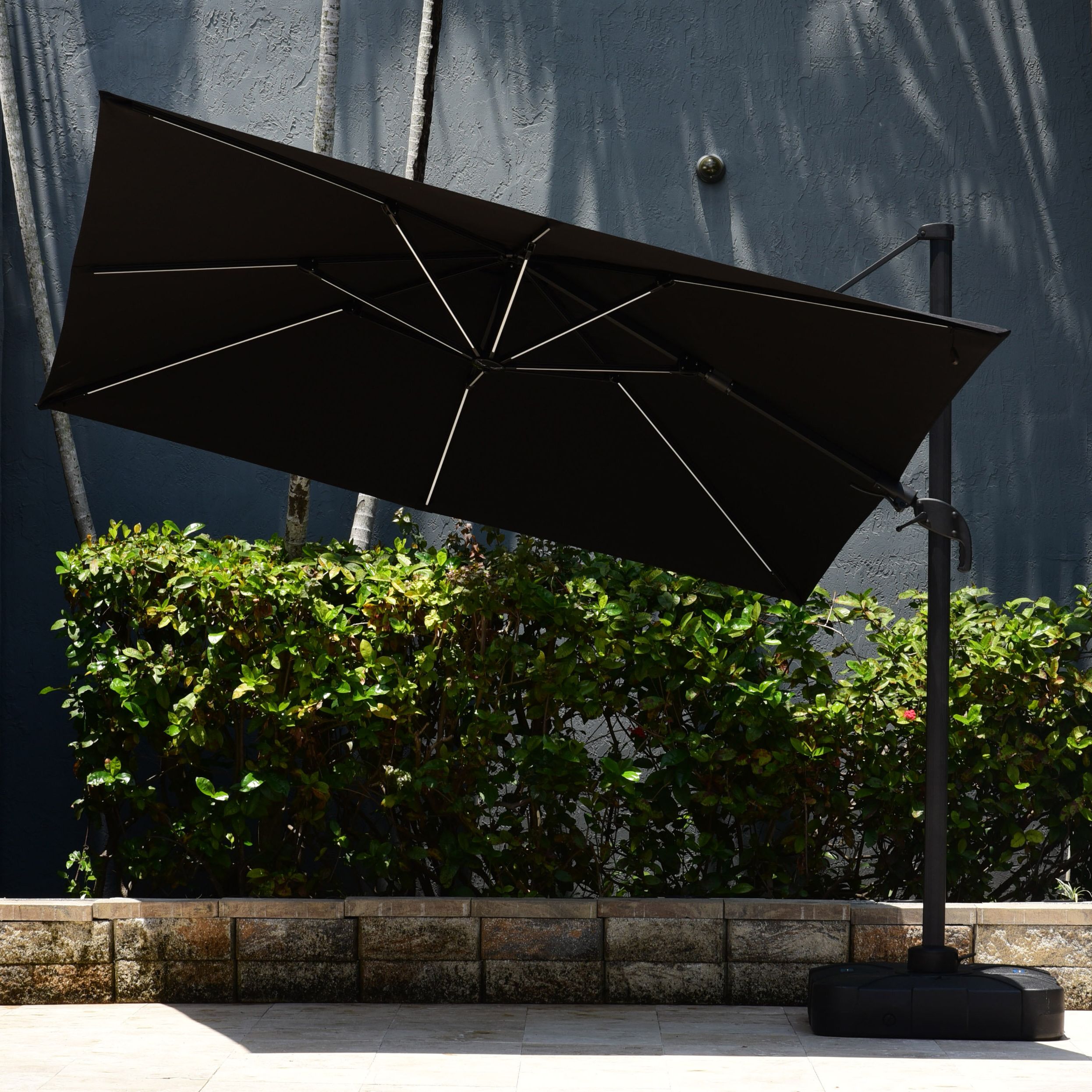 Favorite Spitler 10' Square Cantilever Umbrella With Regard To Nasiba Square Cantilever Sunbrella Umbrellas (View 5 of 20)