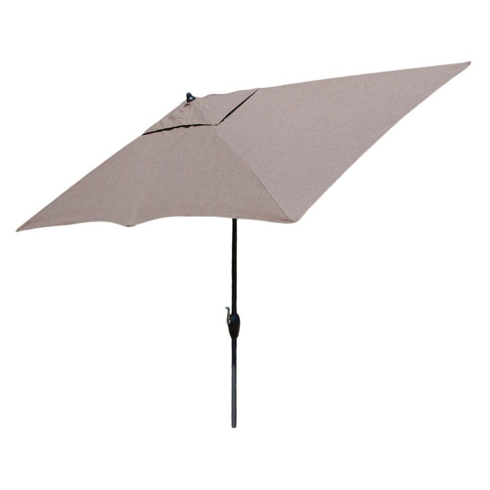 Julian Market Sunbrella Umbrellas Intended For Newest Hampton Bay 10 Ft. X 6 Ft (View 16 of 20)