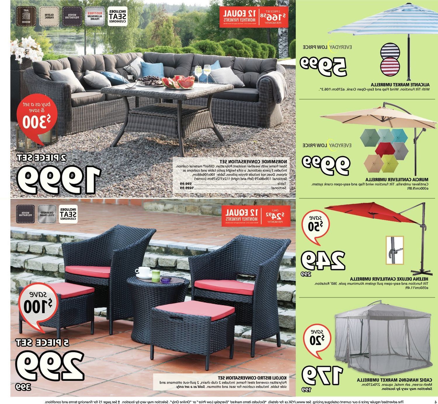 Jysk Weekly Flyer – Weekly – Jun 21 – 27 – Redflagdeals For Most Up To Date Tilda Cantilever Umbrellas (View 19 of 20)