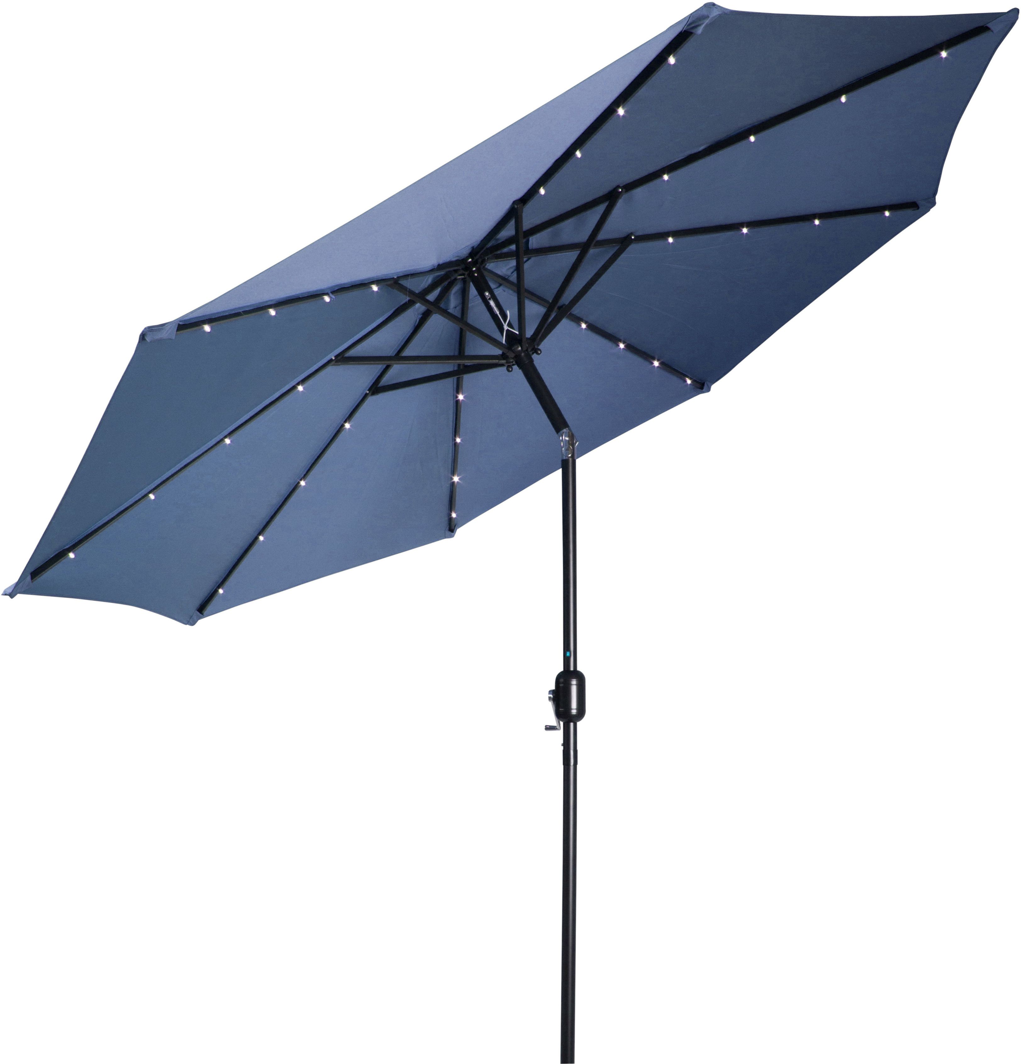 Markley Market Beach Umbrellas Throughout Most Popular Breeden 10' Lighted Umbrella (View 8 of 20)