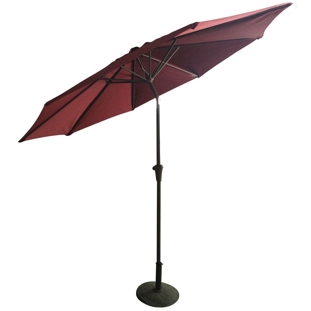 Monty Half Market Umbrellas Intended For Fashionable Hermina 9' Market Umbrella (View 10 of 20)