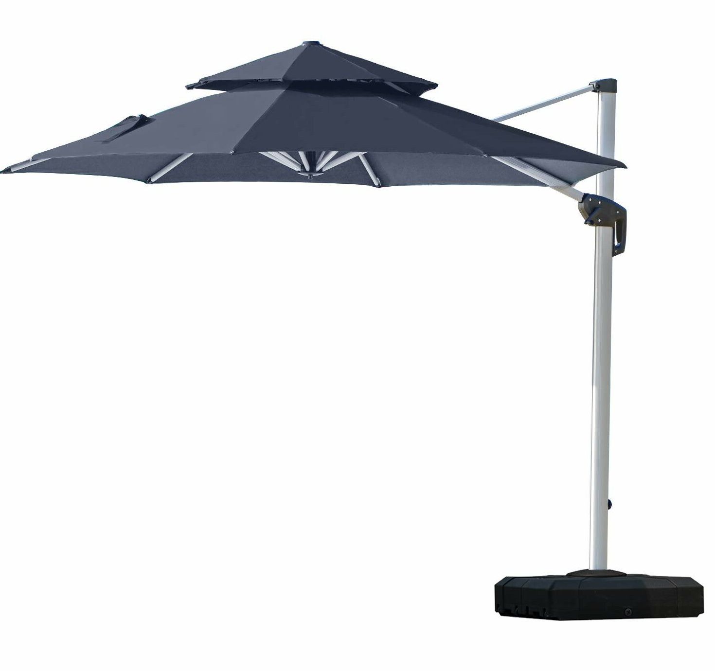 Most Recently Released Mablethorpe Cantilever Umbrellas For Lytham 10' Cantilever Umbrella (View 3 of 20)