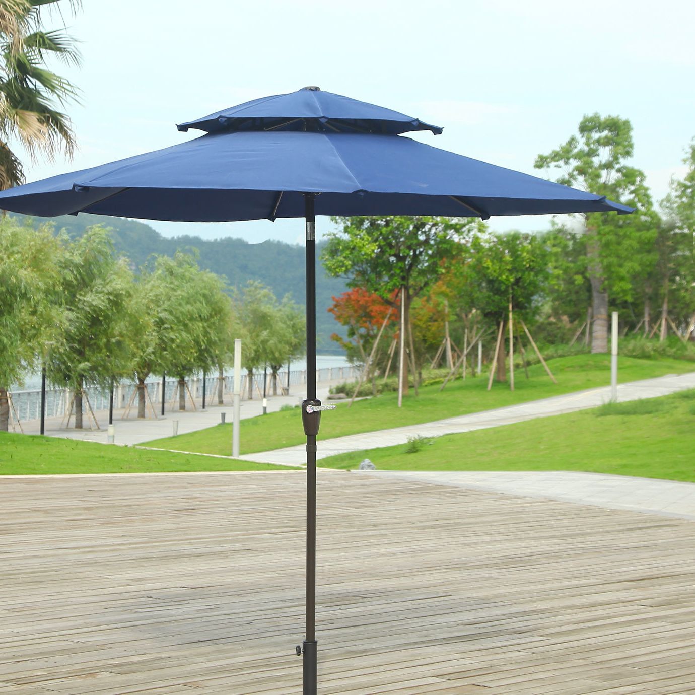 Newest Dimond 9' Market Umbrella With Regard To Hyperion Market Umbrellas (View 8 of 20)