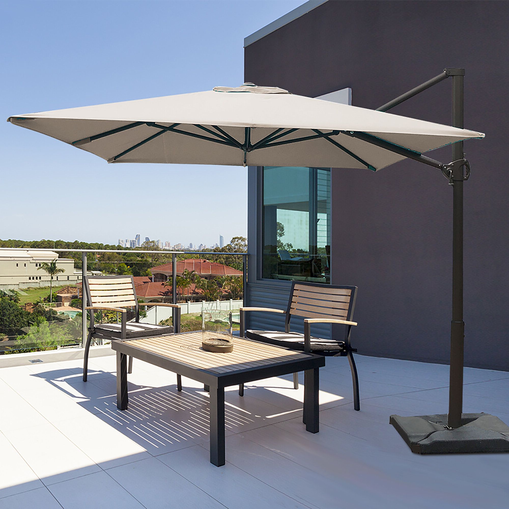 Trendy Fordwich 8' X 10' Rectangular Cantilever Umbrella In Fordwich  Rectangular Cantilever Umbrellas (Photo 1 of 20)