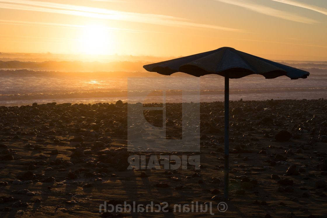Umbrella Sunset Beach – License, Download Or Print For £ (View 16 of 20)
