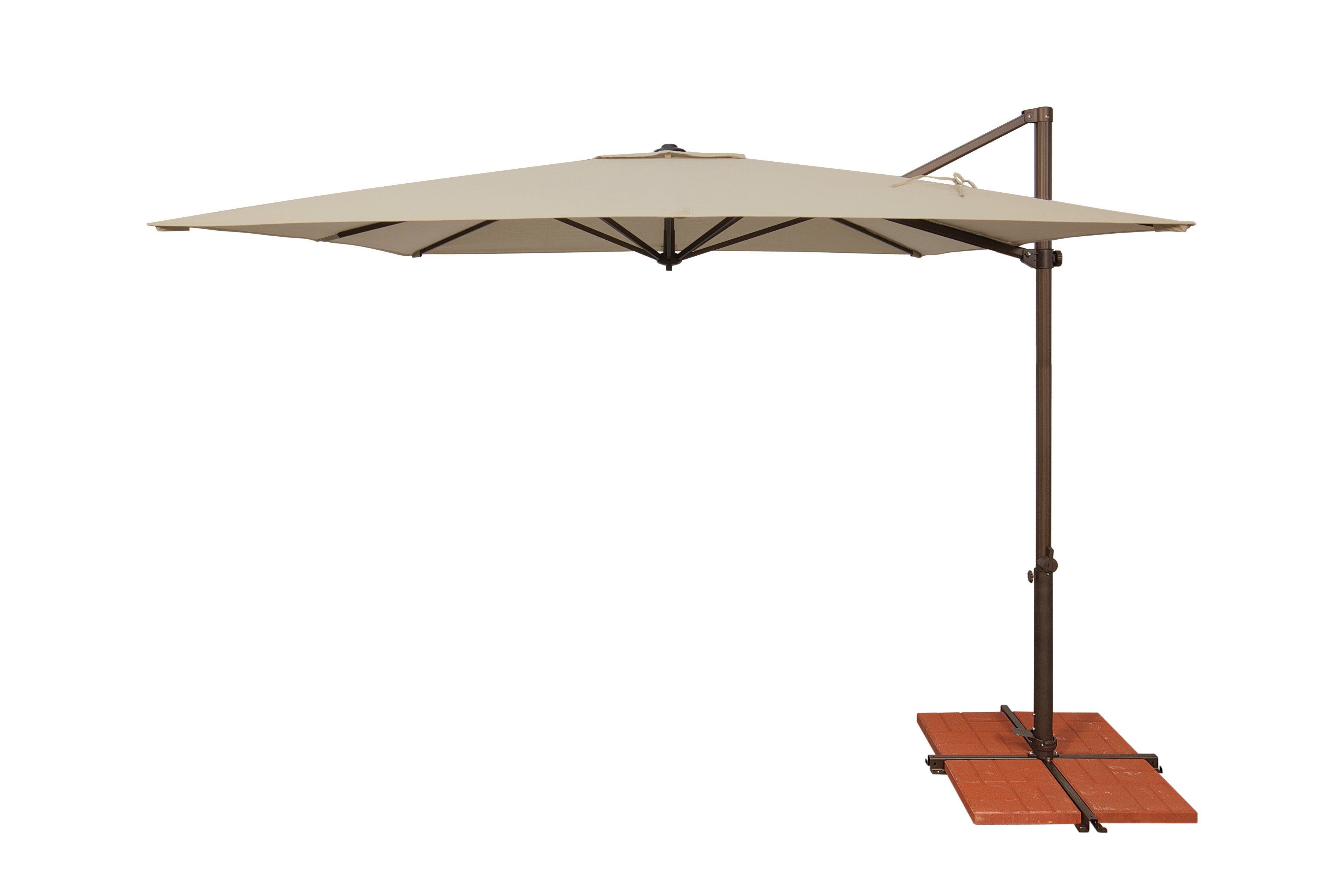 Wardingham Square Cantilever Umbrellas For Fashionable Cora 8.6' Square Cantilever Umbrella (Photo 10 of 20)