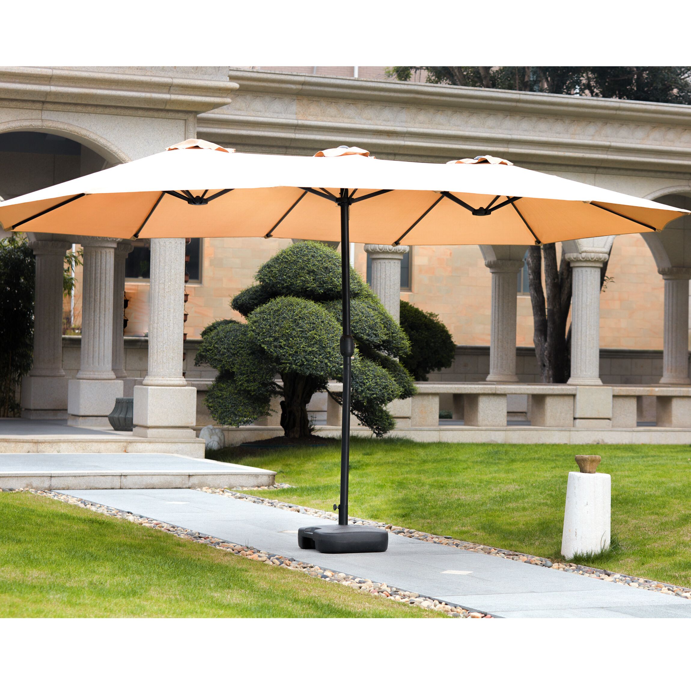Well Known Carlton  Rectangular Market Umbrellas Within Eisele 9' W X 15' D Rectangular Market Umbrella (View 19 of 20)