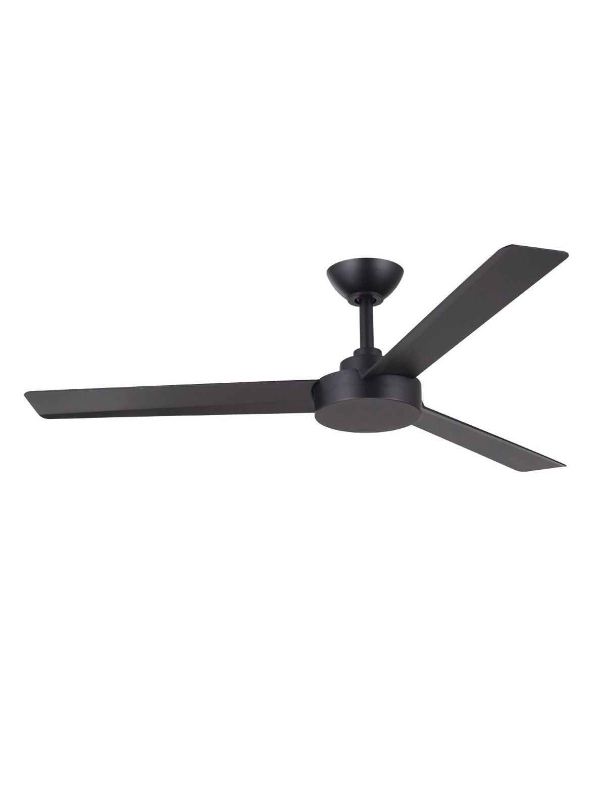 2019 Roto 3 Blade Ceiling Fans Intended For Roto 3 Blade Fan Only In Matt Black (Photo 5 of 20)