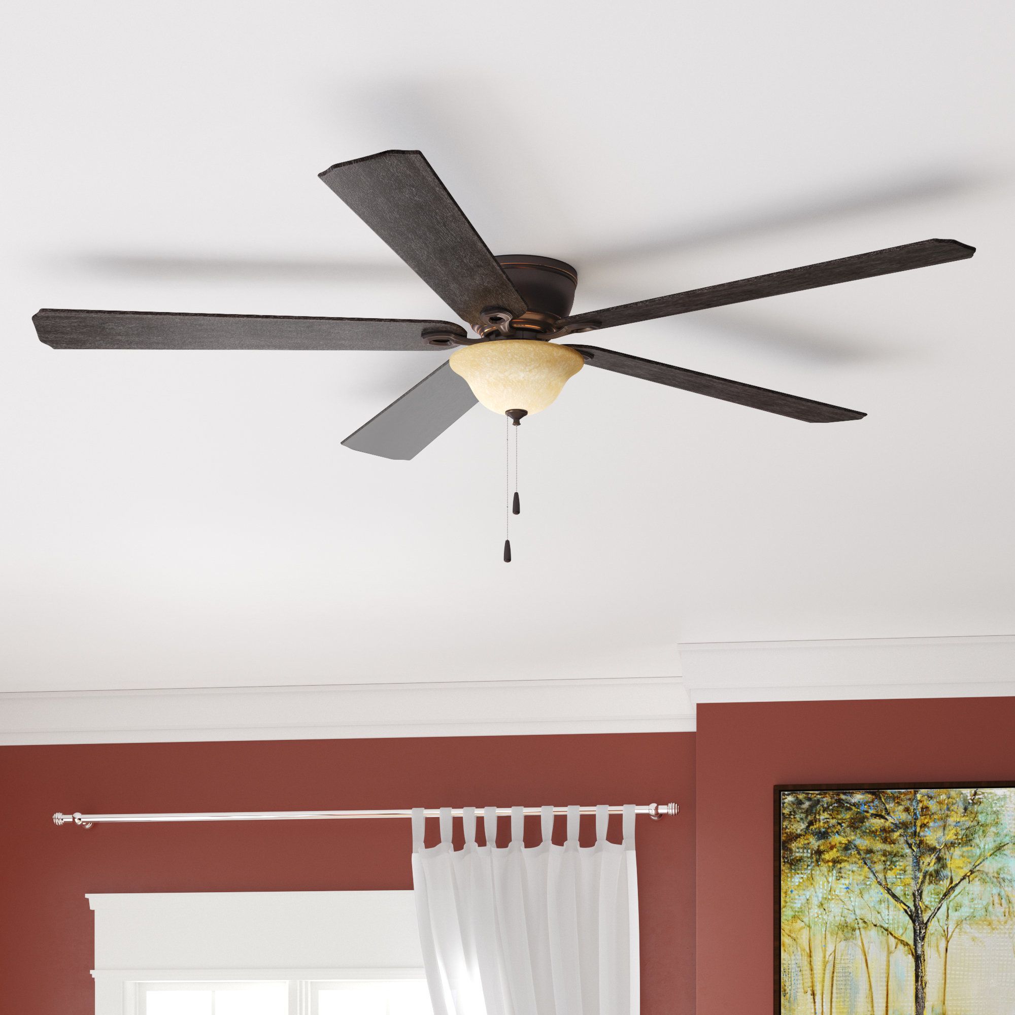 52" Crumbley 5 Blade Ceiling Fan, Light Kit Included Throughout Popular Crumbley 5 Blade Ceiling Fans (Photo 1 of 20)