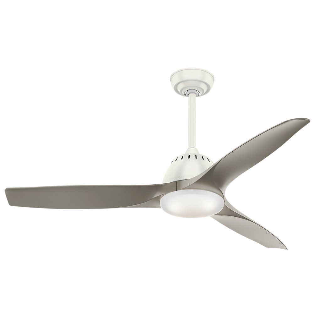 52" Wilderness Wisp 3 Blade Led Ceiling Fan With Remote Inside Current Heskett 3 Blade Led Ceiling Fans (Photo 15 of 20)