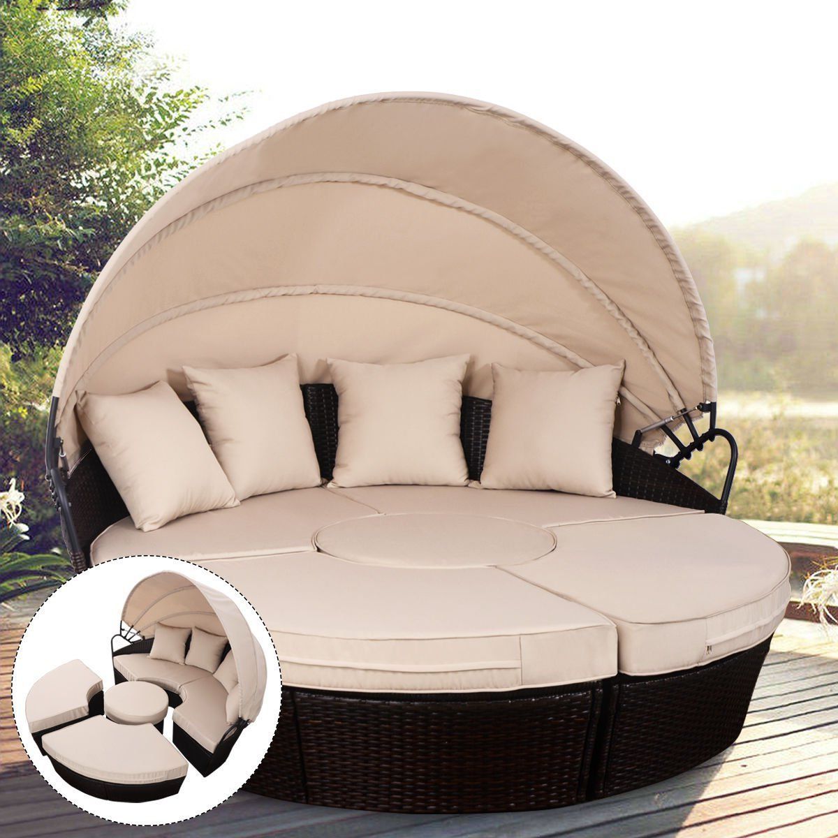 Behling Canopy Patio Daybeds With Cushions Inside Well Known Pin On Bkyd Furniture (View 5 of 25)
