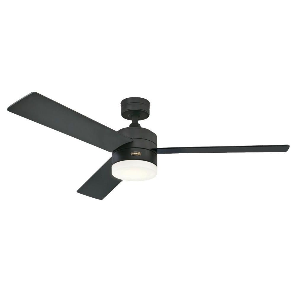 Best And Newest Cairo 3 Blade Led Ceiling Fans With Remote Throughout Westinghouse Alta Vista 52 In. Led Matte Black Ceiling Fan (Photo 18 of 20)