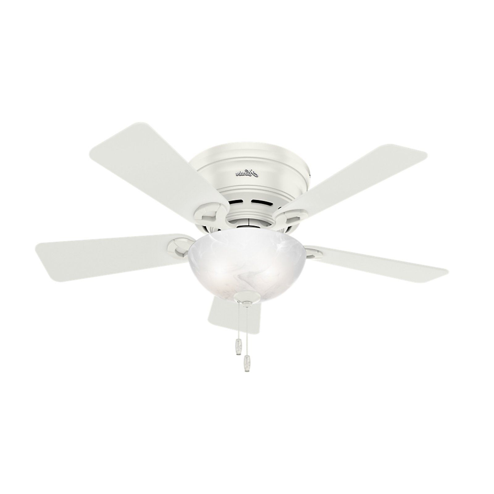 Best And Newest Hunter 42 In. Haskell Reversible Blade Indoor Ceiling Fan Within Newsome Low Profile 5 Blade Ceiling Fans (Photo 13 of 20)