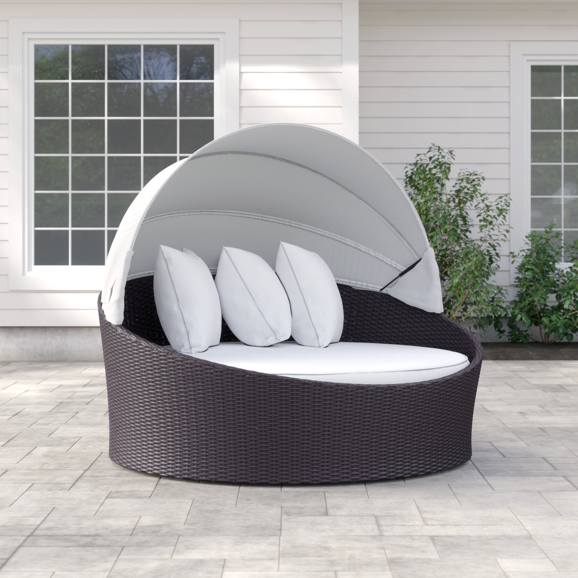 Brentwood Canopy Patio Daybeds With Cushions Pertaining To Best And Newest Brentwood Canopy Patio Daybed With Cushions (View 1 of 25)