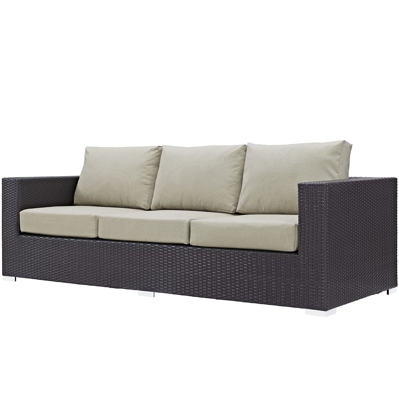 Brentwood Patio Sofa With Cushions Regarding Trendy Belton Patio Sofas With Cushions (View 4 of 25)