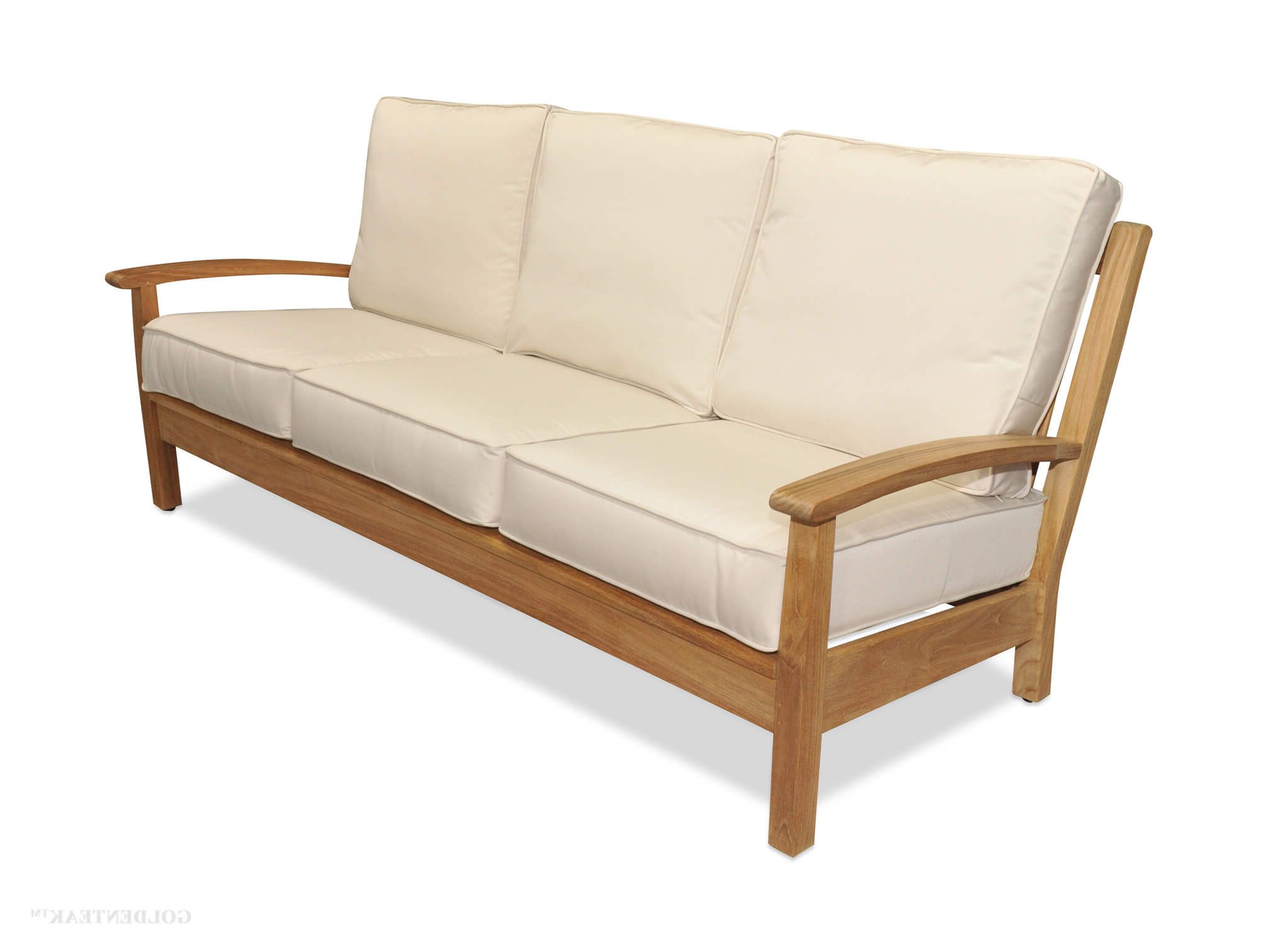 Brunswick Teak Loveseats With Cushions Intended For Recent Gebraucht Couchtisch Patio Sofas Sofa Teak Danish Cushions (View 16 of 20)