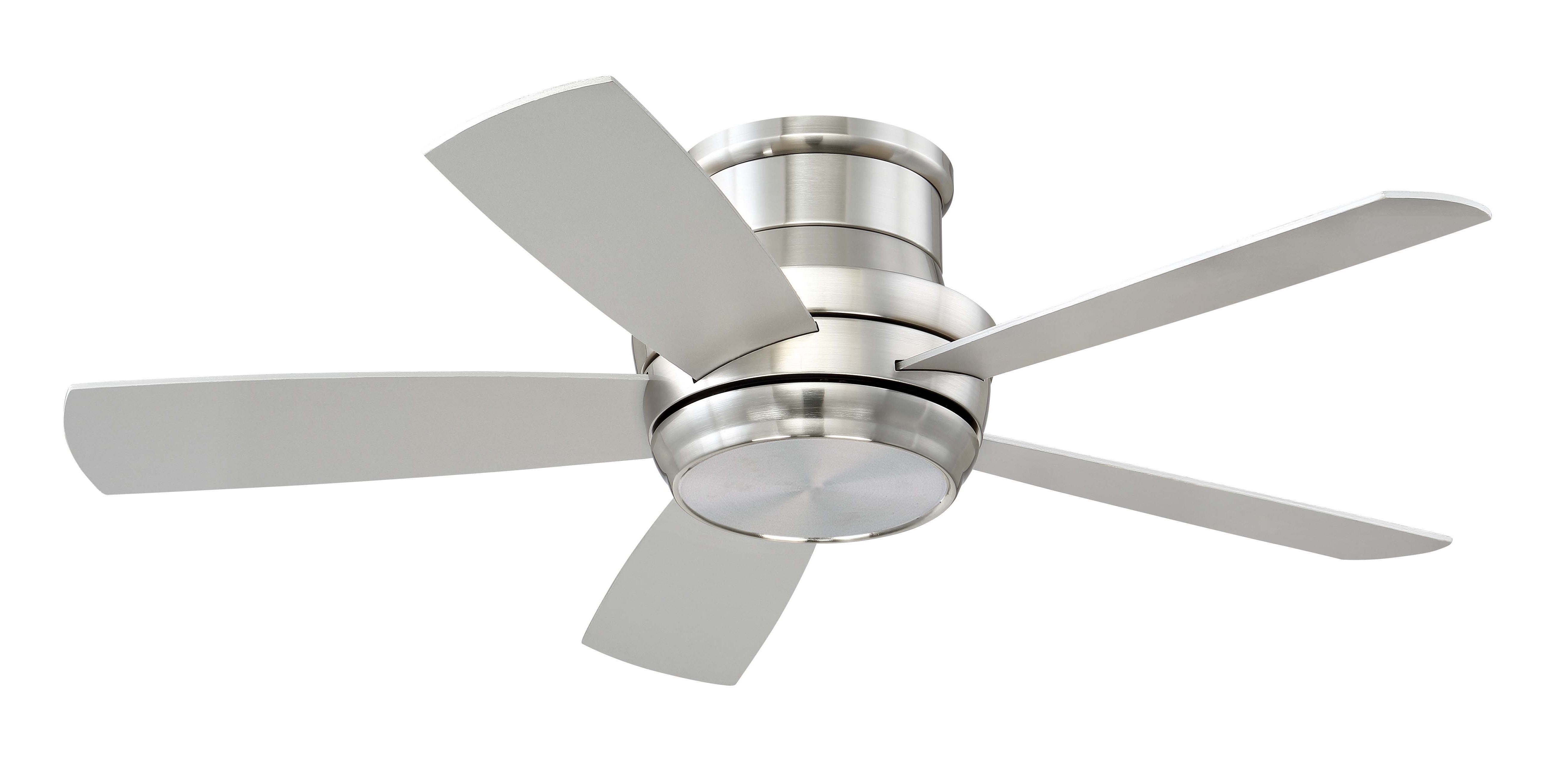 Cedarton Hugger 5 Blade Led Ceiling Fans With Most Popular 44" Cedarton Hugger 5 Blade Led Ceiling Fan, Light Kit Included (Photo 4 of 20)