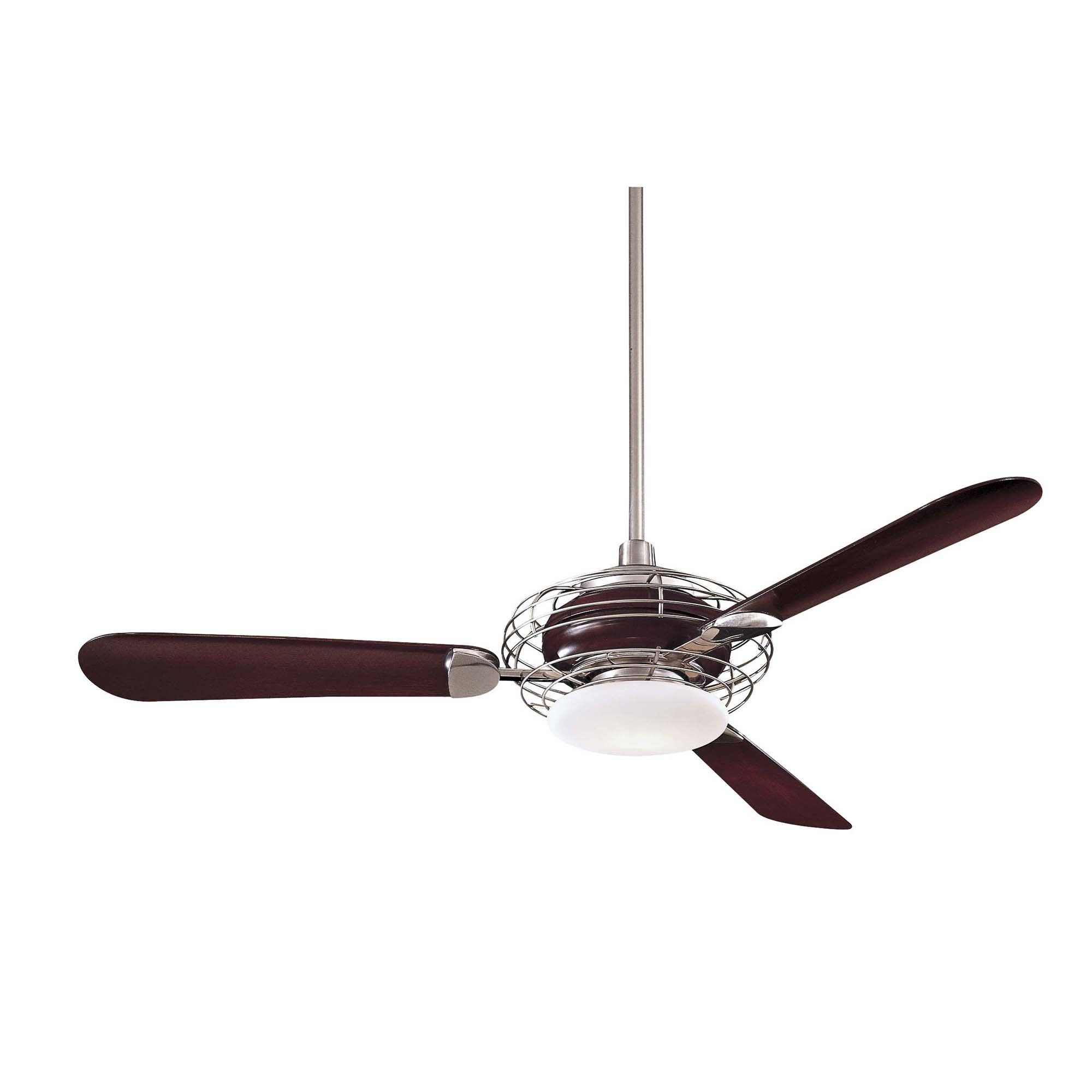 Featured Photo of 2024 Best of Acero Retro 3 Blade Led Ceiling Fans