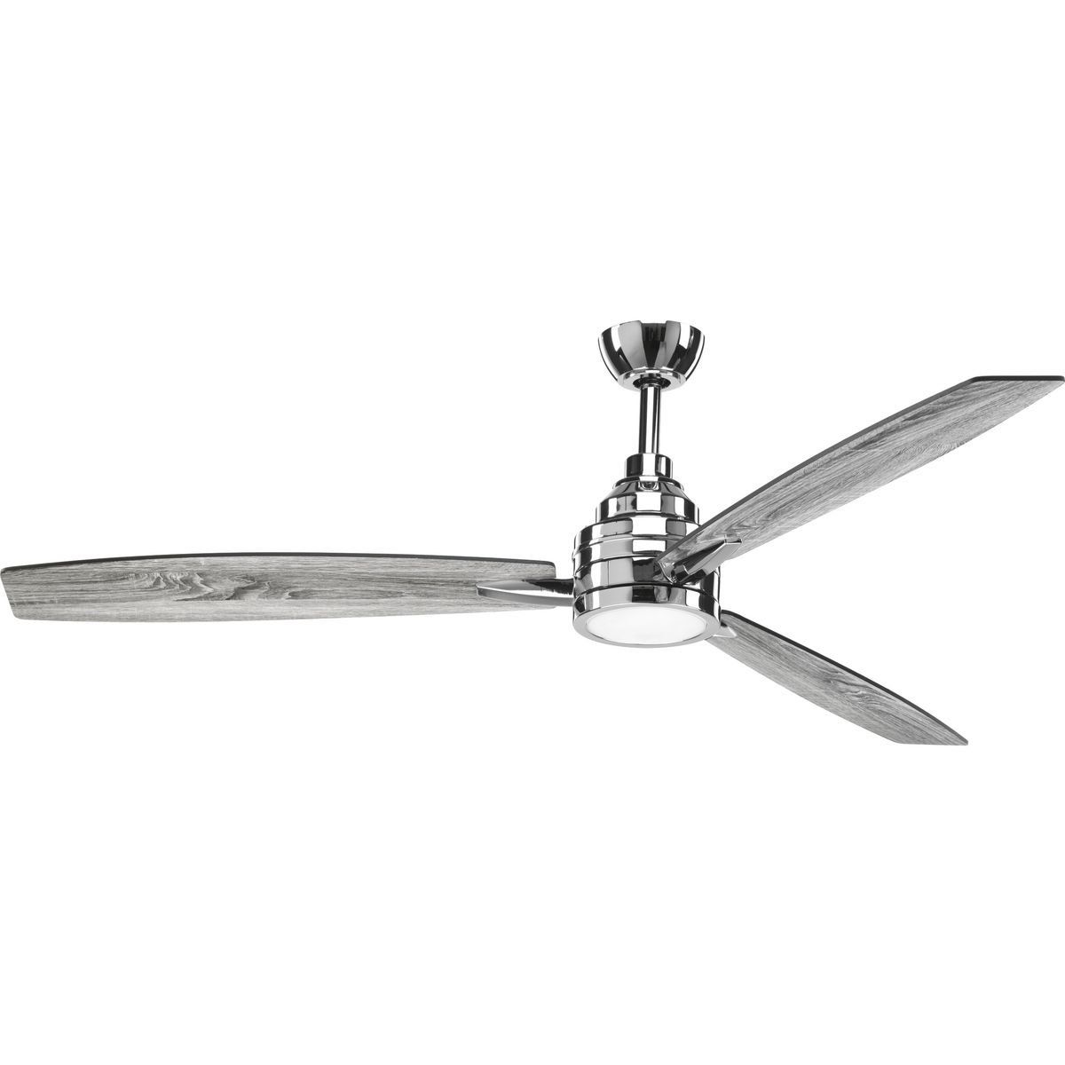 Current 60" Troy 3 Blade Led Ceiling Fan With Remote, Light Kit Included With Troy 3 Blade Led Ceiling Fans (Photo 1 of 20)