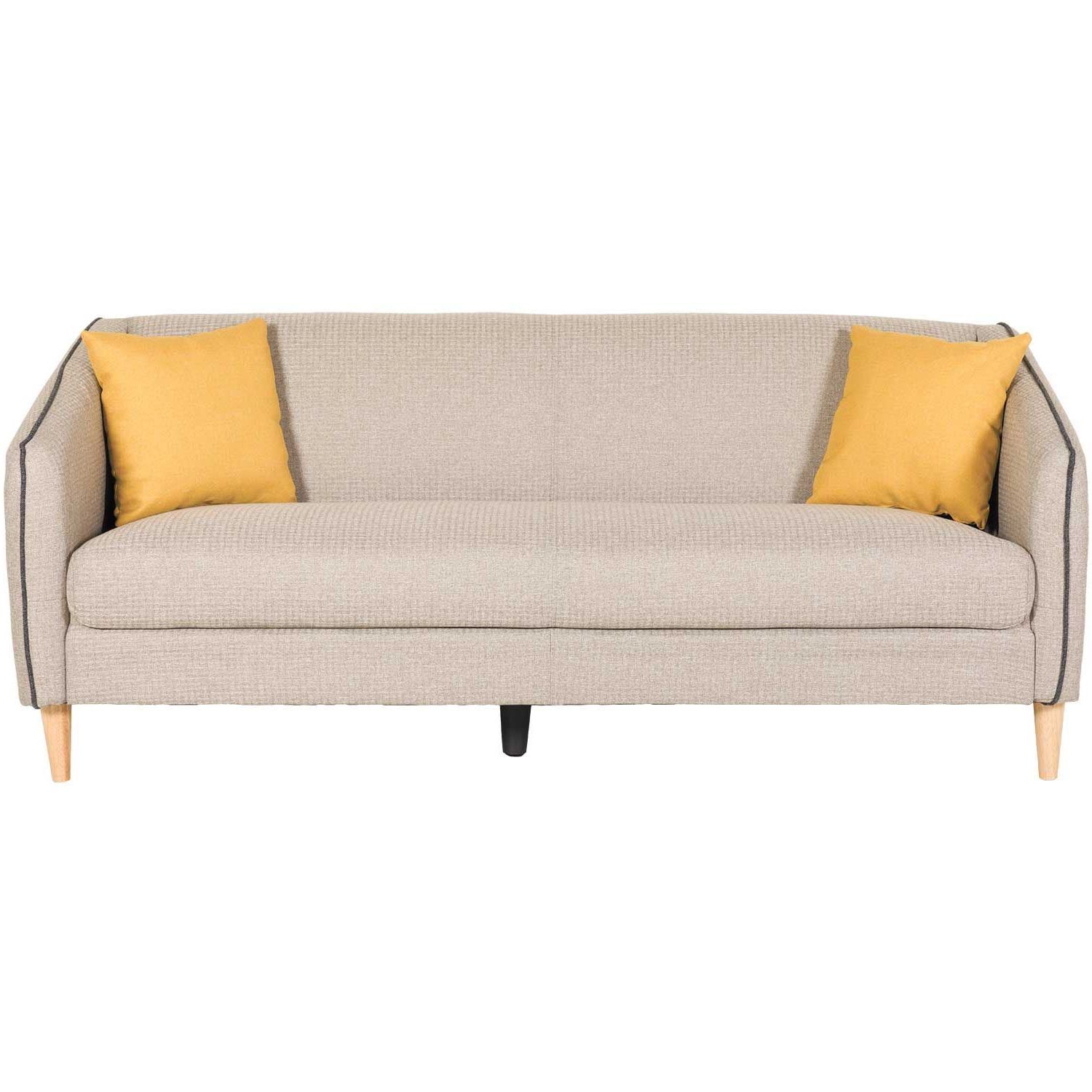 Current Calvin Patio Loveseats With Cushions Regarding Calvin Light Gray Sofa 1b 241s (View 16 of 20)