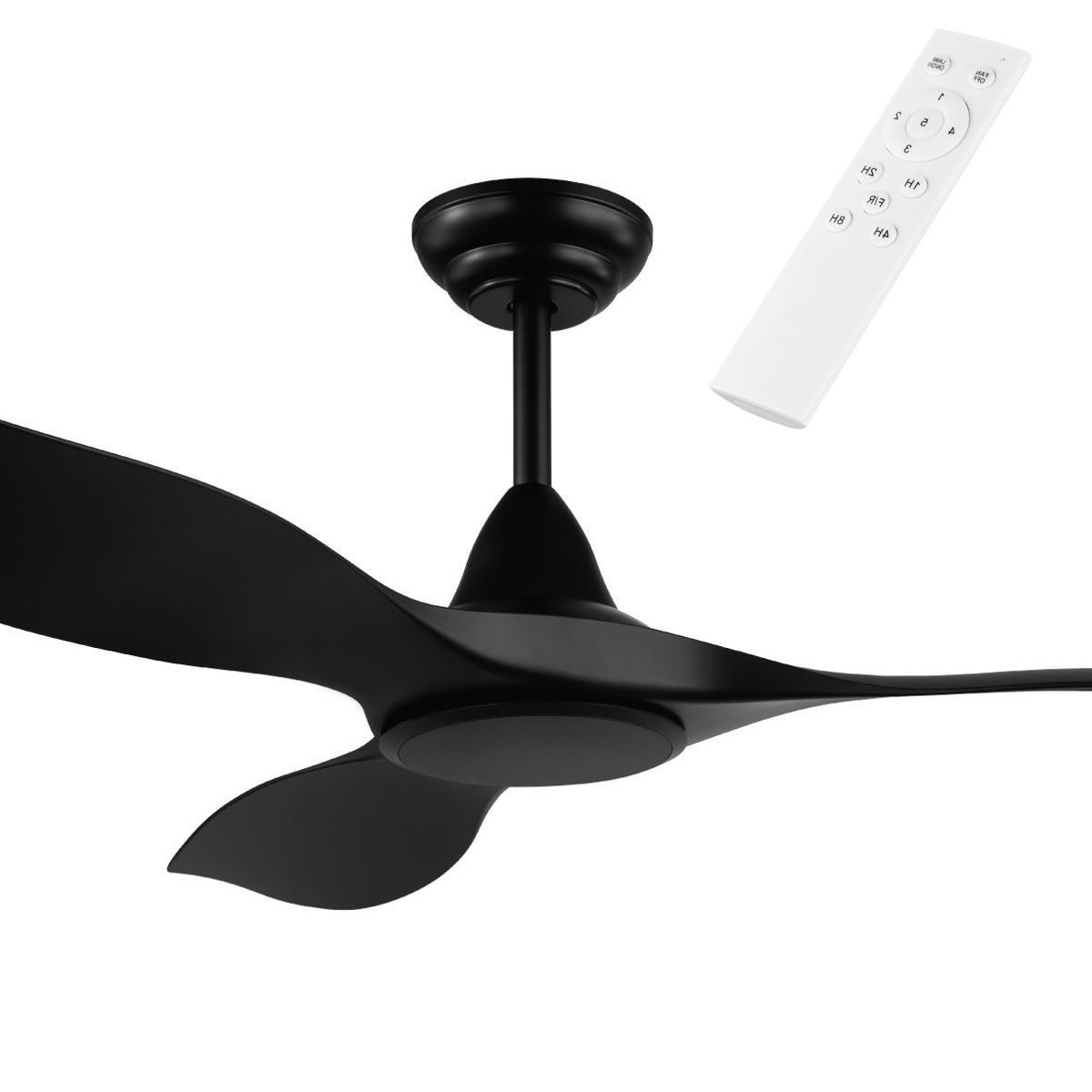 Eglo Noosa 52" Dc Abs 3 Blade Ceiling Fan With Remote With Fashionable Smoak 3 Blade Ceiling Fans (View 16 of 20)
