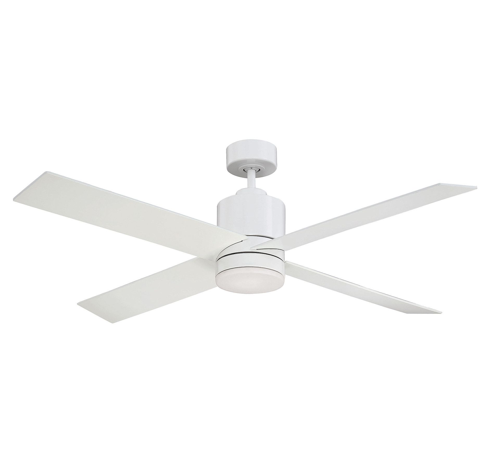 Famous 52" Rinke 4 Blade Ceiling Fan With Remote, Light Kit Included In Loki 4 Blade Led Ceiling Fans (View 12 of 20)